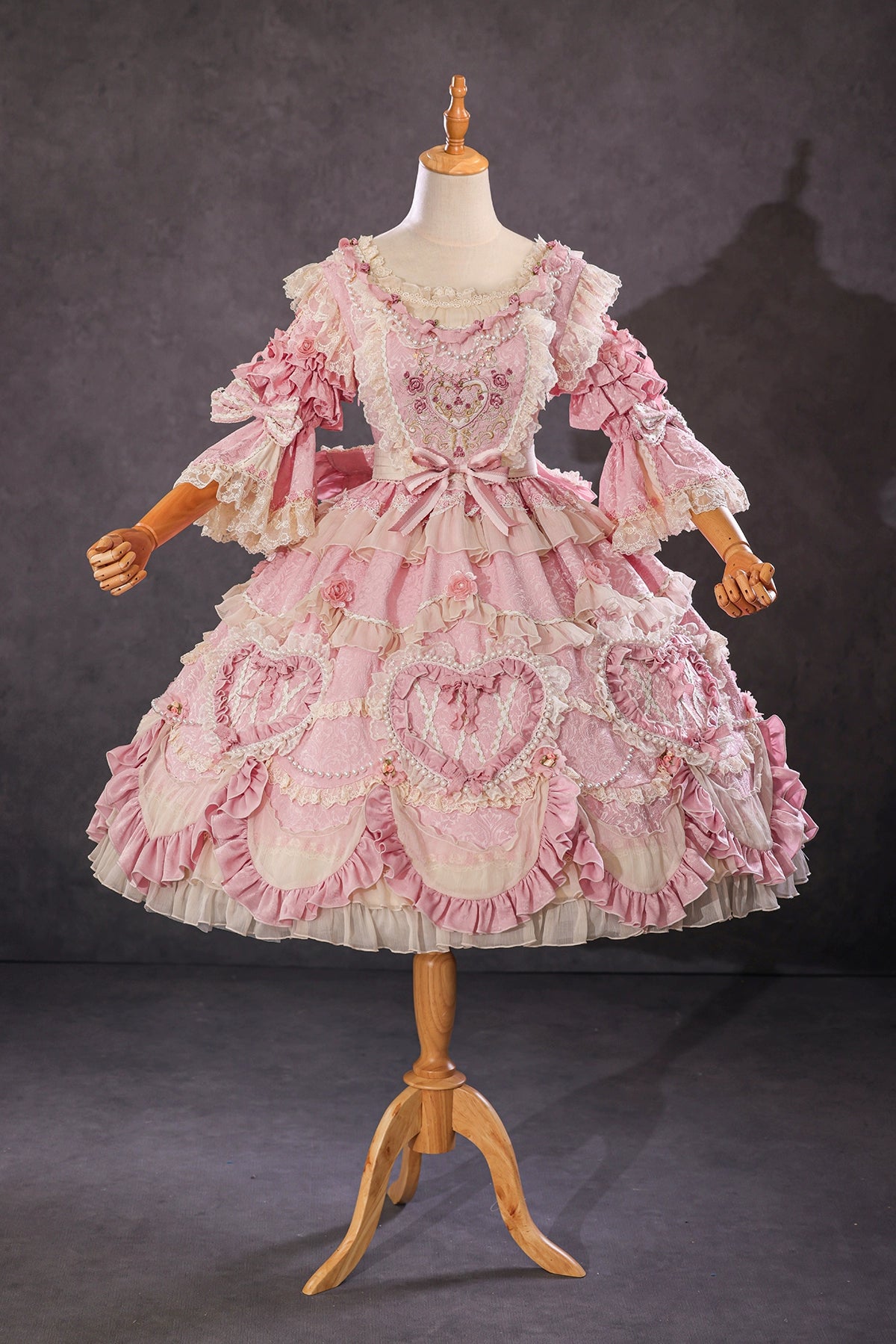 Bramble Rose - Antique Cake - Vintage Lolita OP Princess Dress Gorgeous Lolita Outfit (L M S XL) 41536:701838