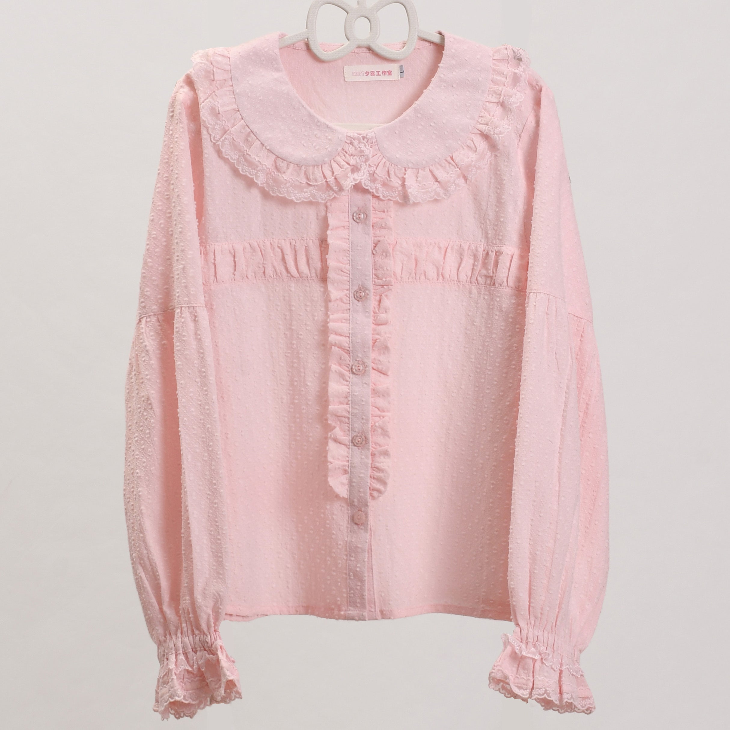 MIST~Tianmi~Sweet Lolita Blouse Long Sleeve Doll Collar Thin Shirt 32312:393122
