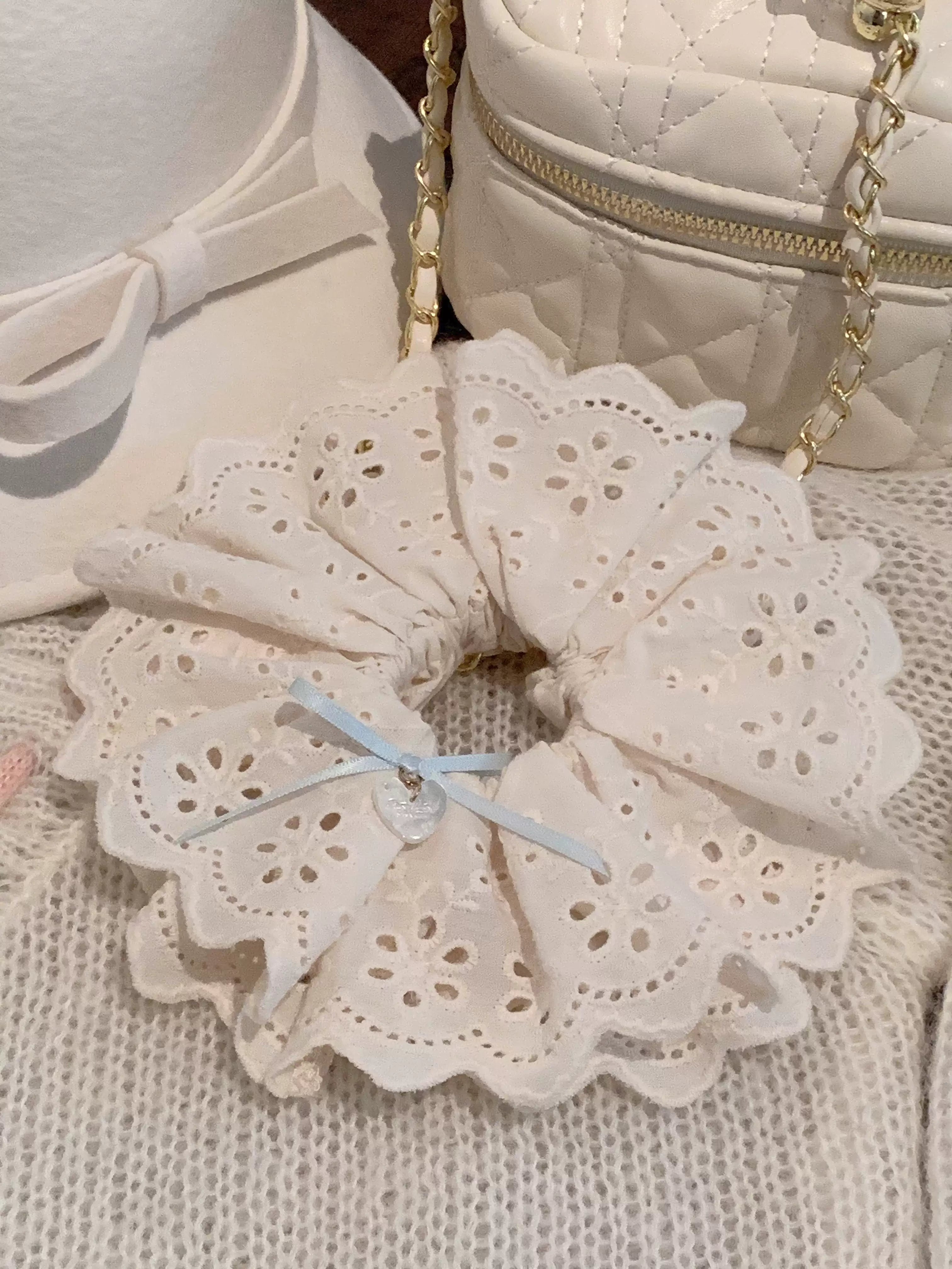 Pure Tea For Dream - Marshmallow Melody - Sweet Lolita Headdress Bow Hair Rope