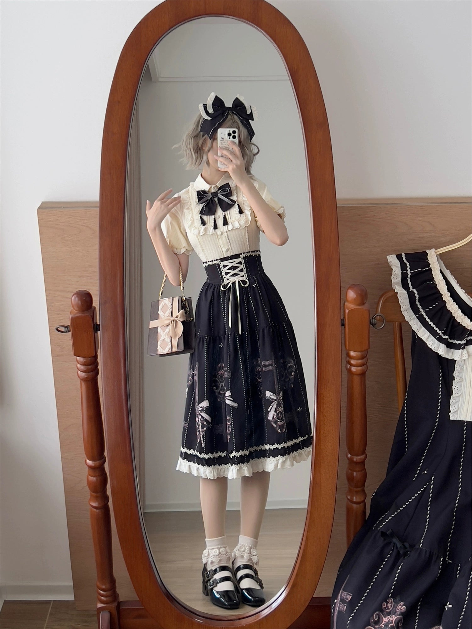 Uncle's Workshop - Secret Key - Classic Lolita Dress Suit, Key Print 43925:790995