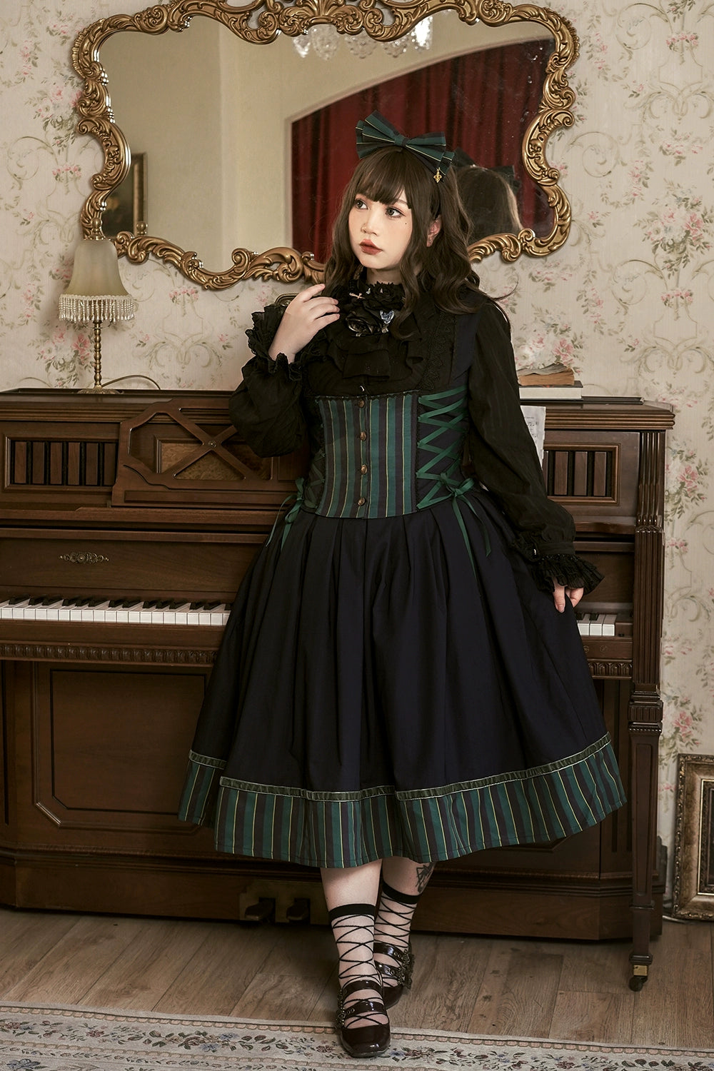 (Buyforme)Miss Point~Custom-Made Lolita Elegant Stand Collar Lolita Shirt 21546:312818