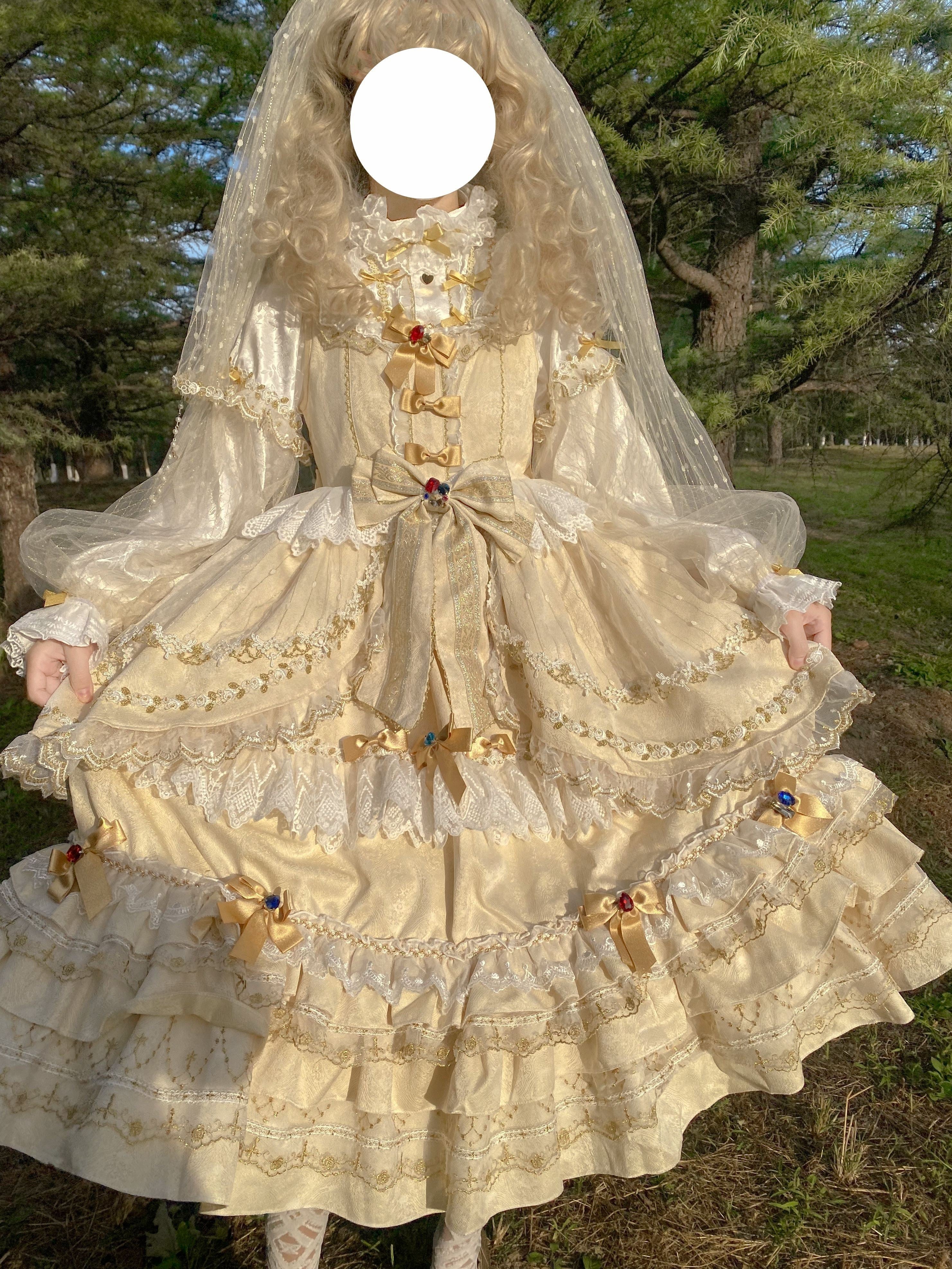 Puppet Night - Elegant Lolita Flounce Hemline Princess Dress Multicolors