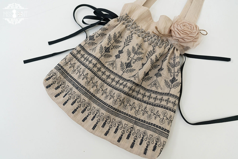 Miss Point - Twilight Radiance - Retro Lolita Accessories, Embroidered Handbag 43554:779635