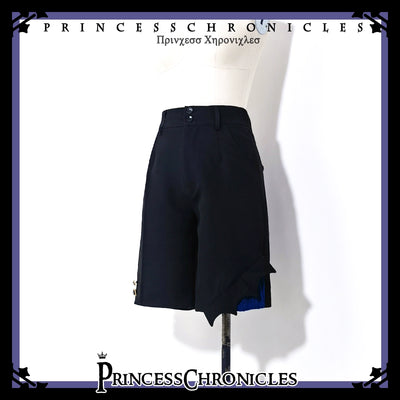 Princess Chronicles~Floating Phantom~Ouji Lolita Shorts Retro Blue Shorts S Shorts 