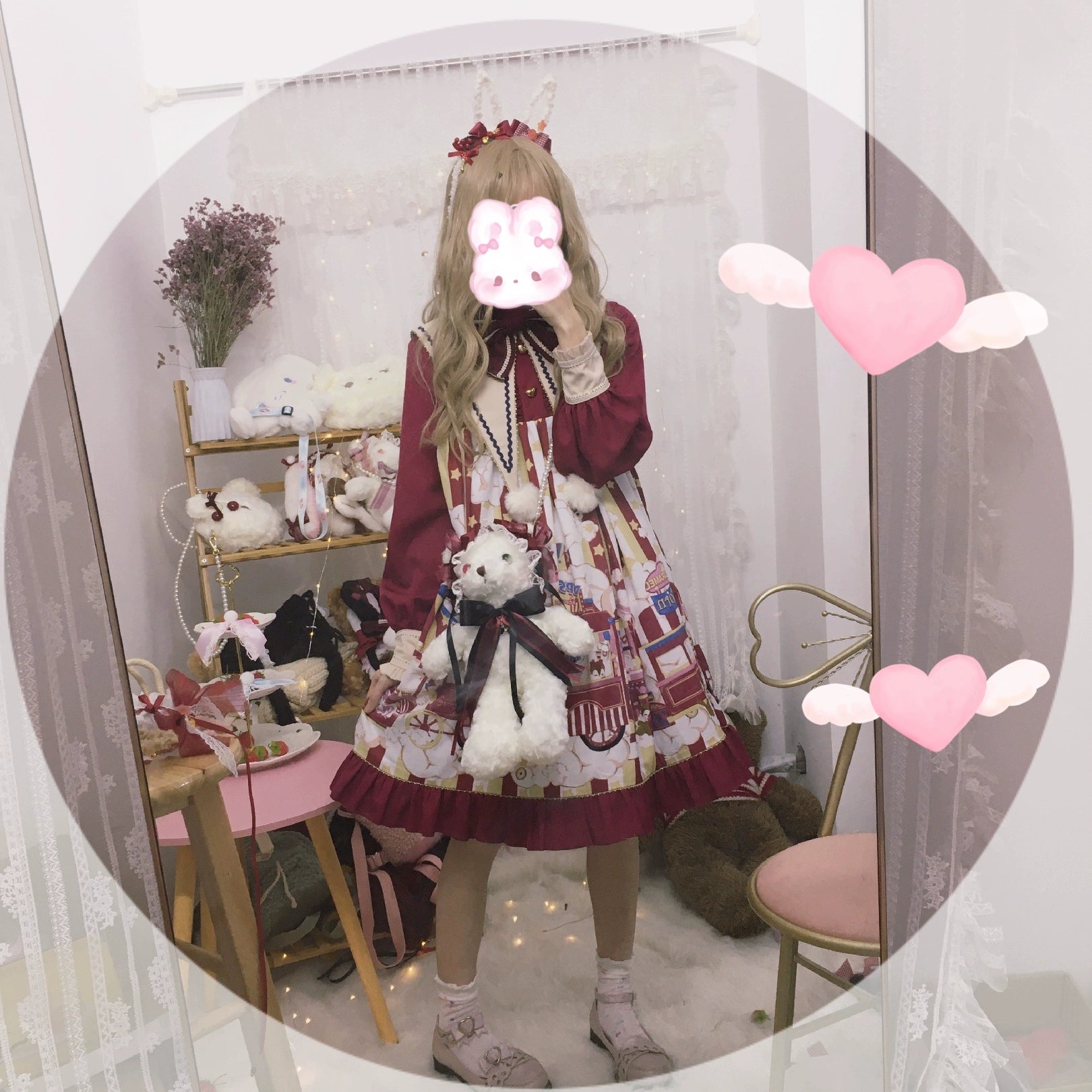 Chestnut Lolita - Gothic Lolita Bag Dark Bloody Bear Bag