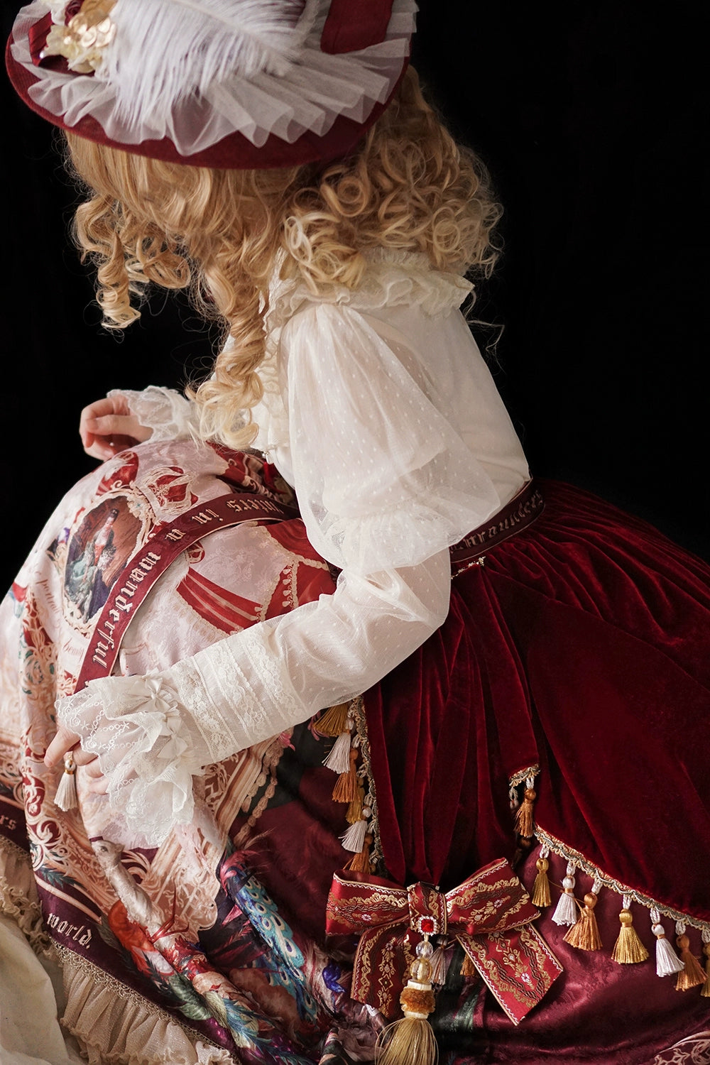 Miss Point~Kaleidoscope~Classical Lolita Shirt Dot Gauze Detachable Puff Sleeve Blouse Customized 35392:488796