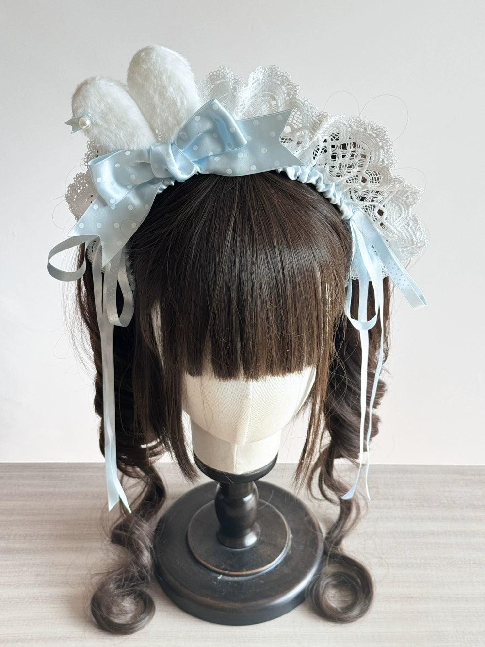 MAID - Sweet Lolita Bunny Ear Headband, Customizable Color 44109:795738