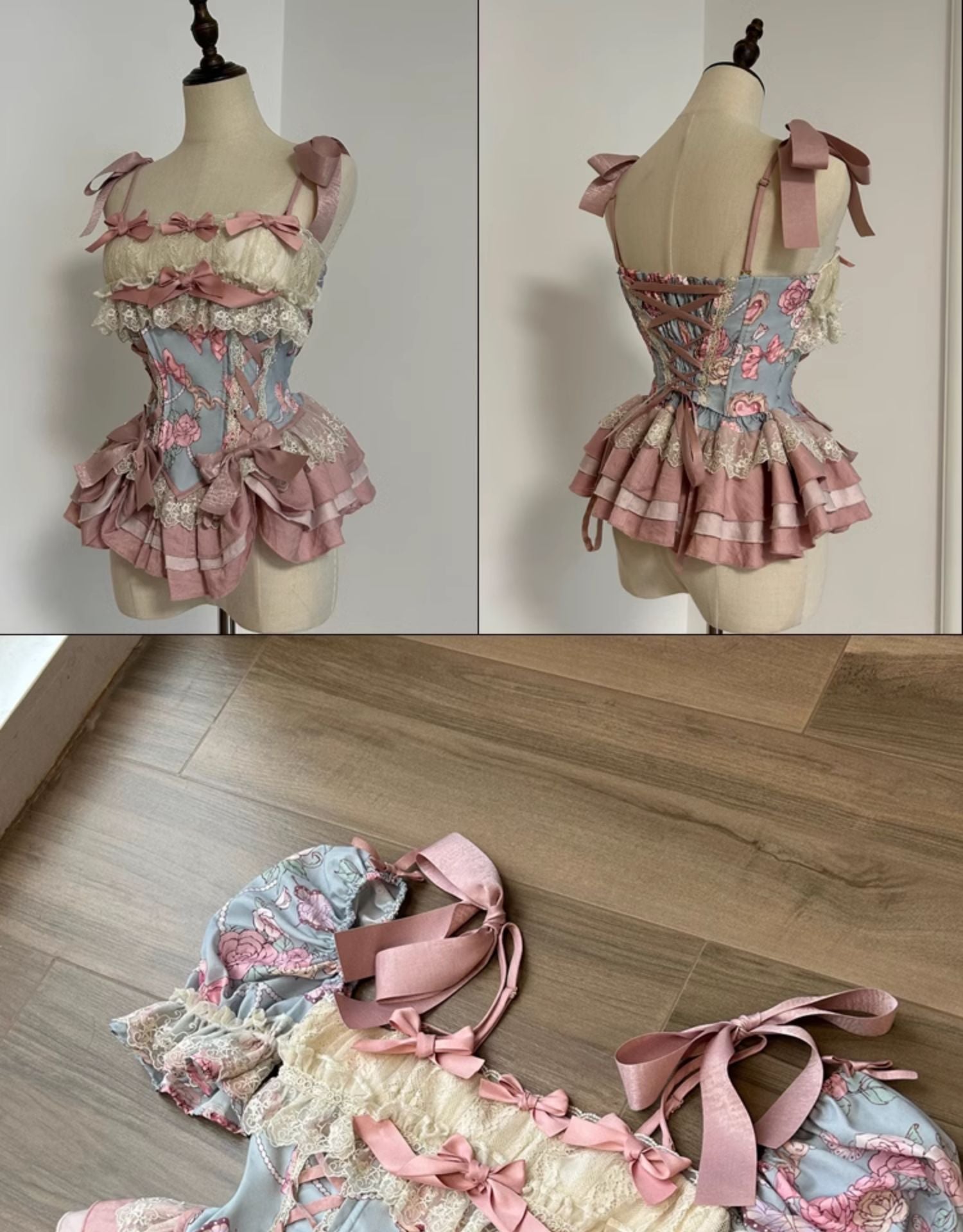 Sweet Wood~Jewel Rose~Plus Size Sweet Lolita Skirt Set in Separate Pieces 42608:753267
