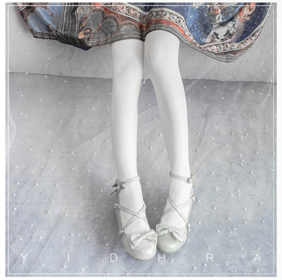 Yidhra~120D Daily Lolita Solid Color Velvet Spring Leggings free size 120D-white 