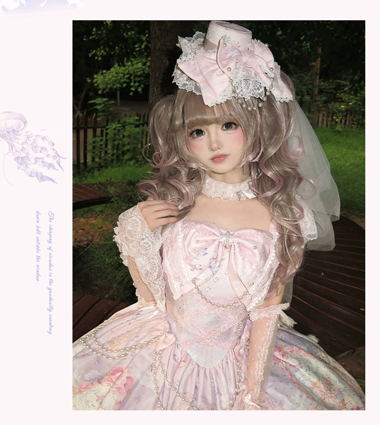 Mengfuzi - The Sea of Dreams - Halter Neck Sweet Lolita JSK Dress