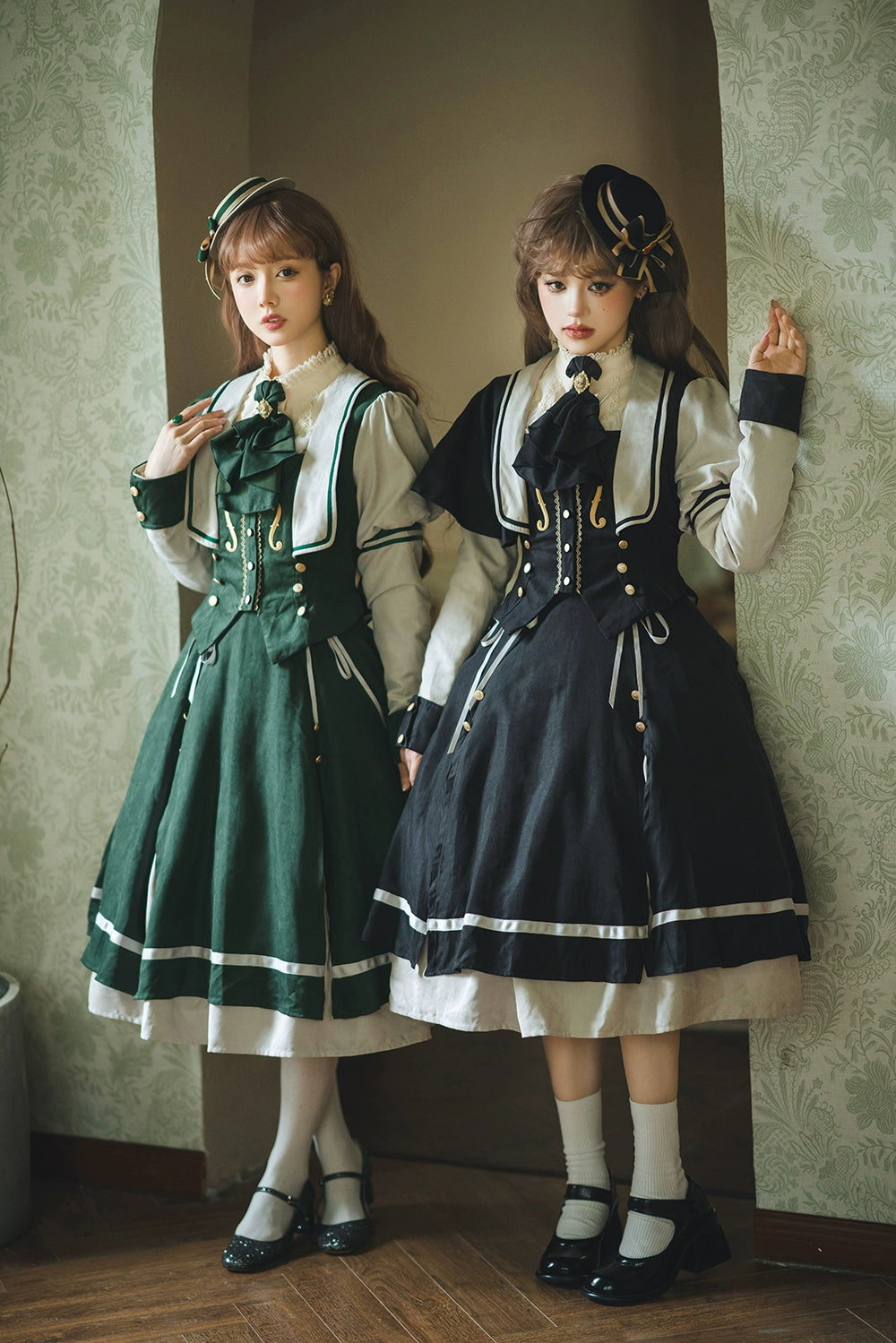 Miss Point~Golden Movement~Elegant Lolita Fishbone Skirt Customized 32242:381338