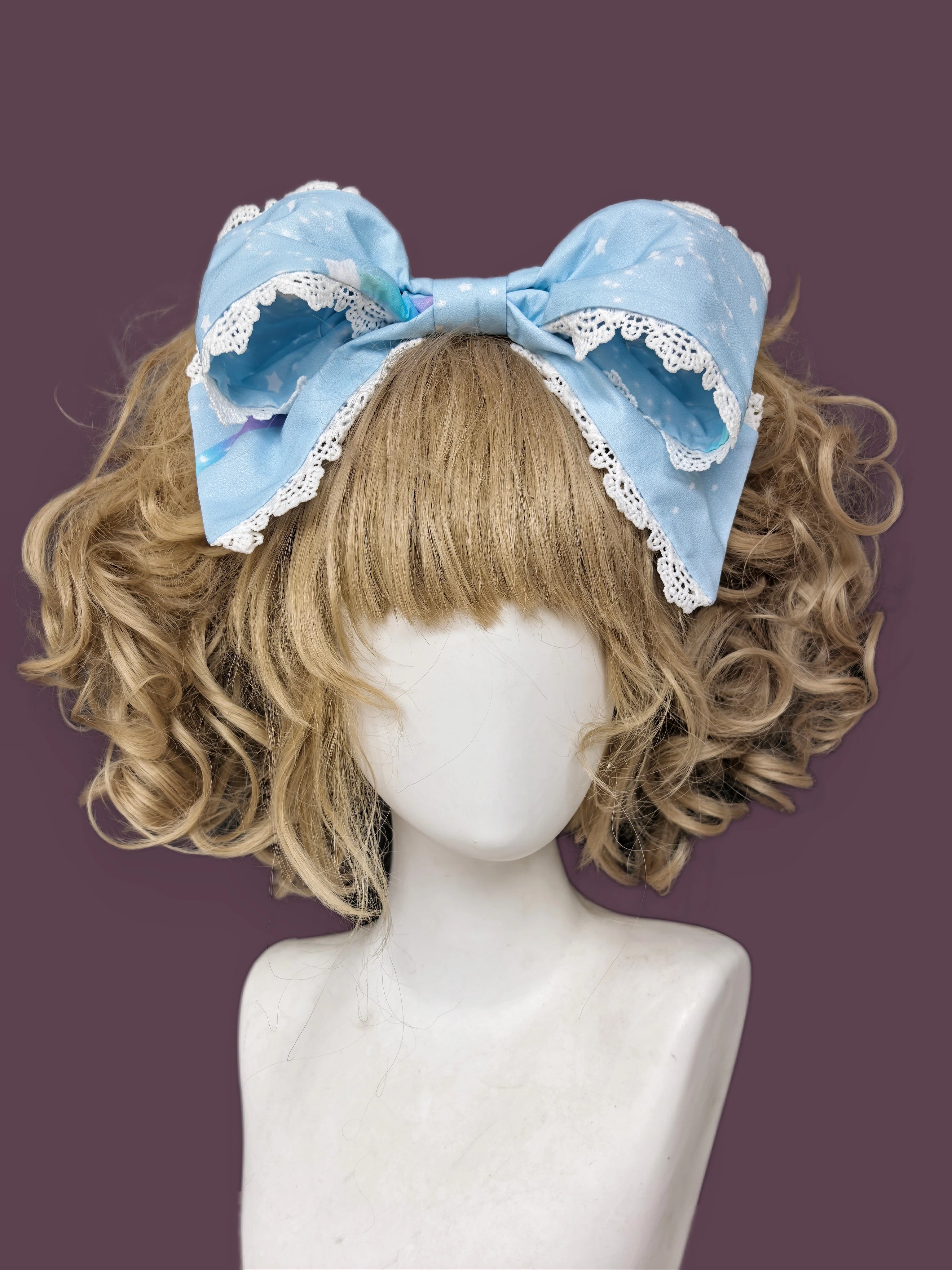 Sleepy Bear - Kawaii Lolita Bear and Star Printed Dress 45663:857643