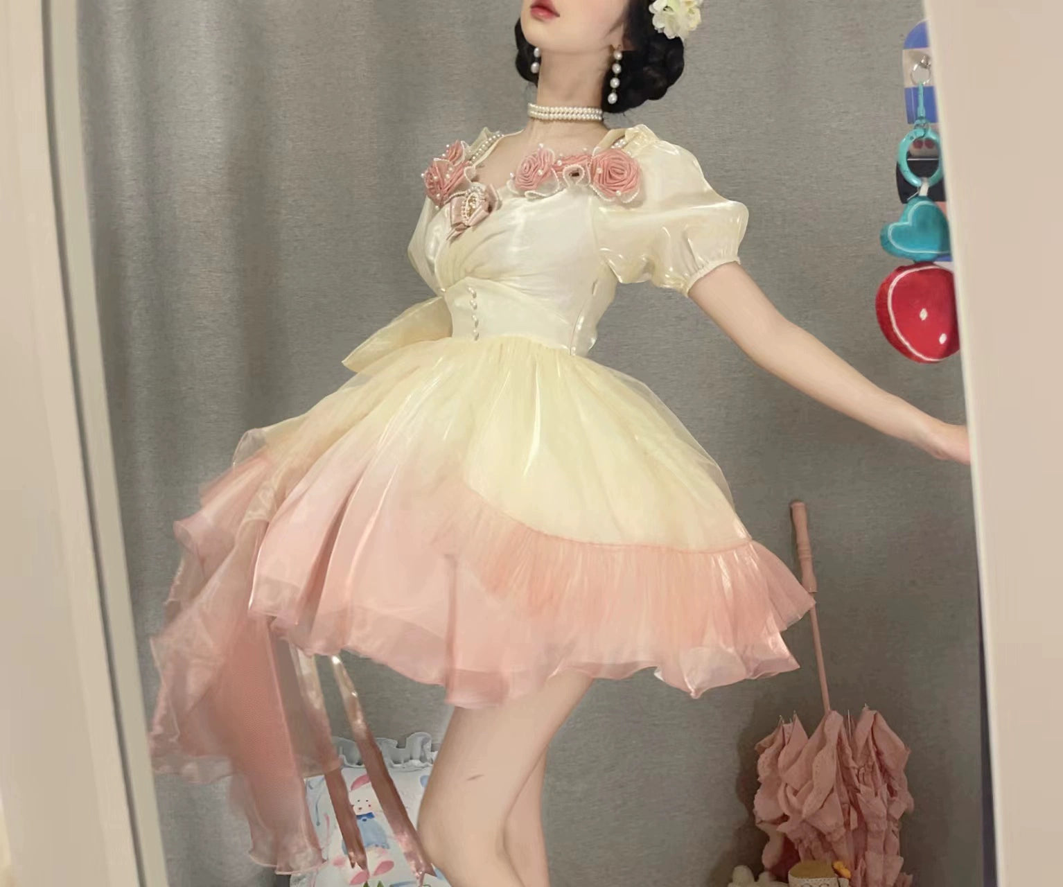 Meowing and fruity - Miss Dael Fairy Lolita OP Dress S Mermaid Princess Short Dress