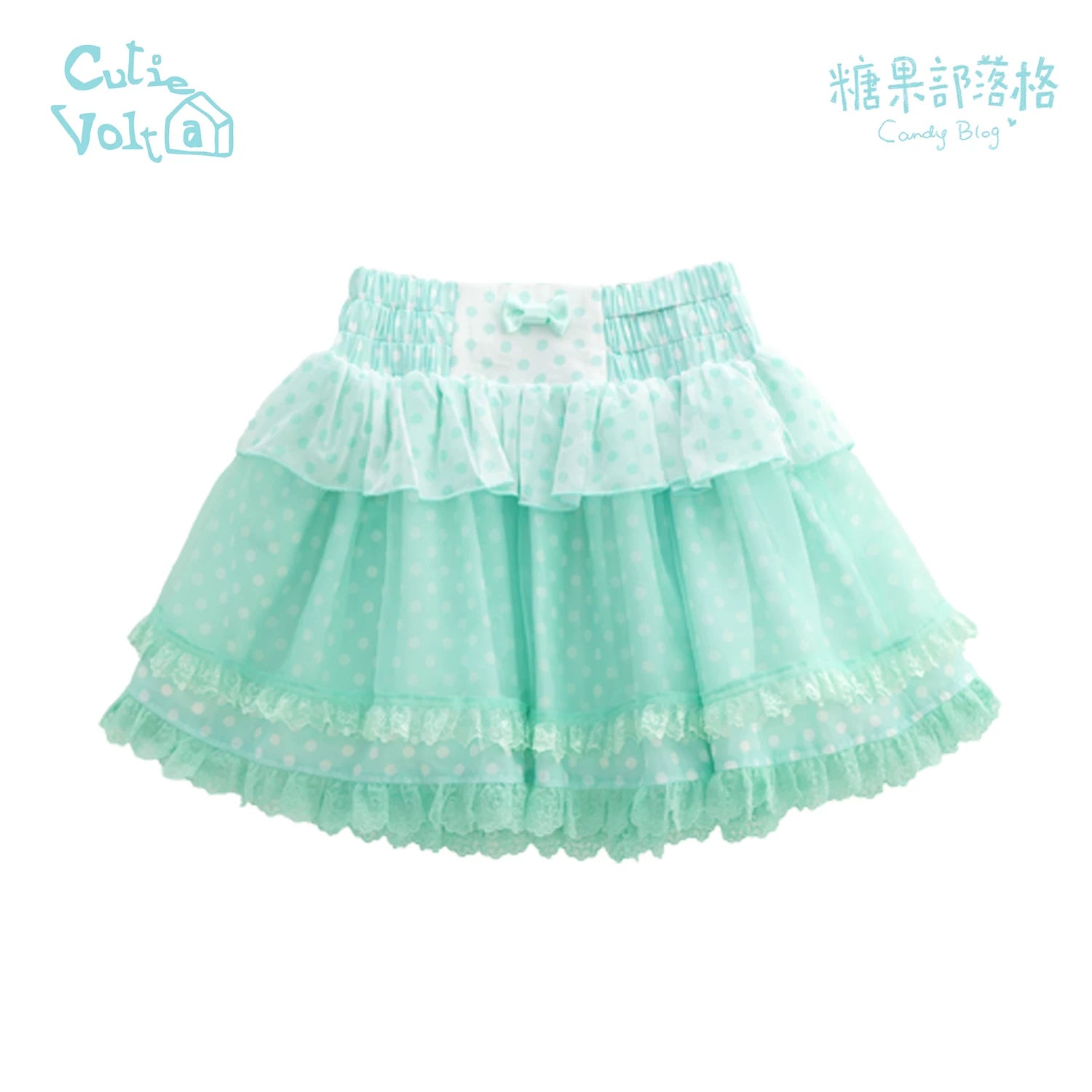 Candy Cottage - Old School Lolita Polka Dot Dress & Top Skirt Set (L M S / Pre-order) 45522:851845