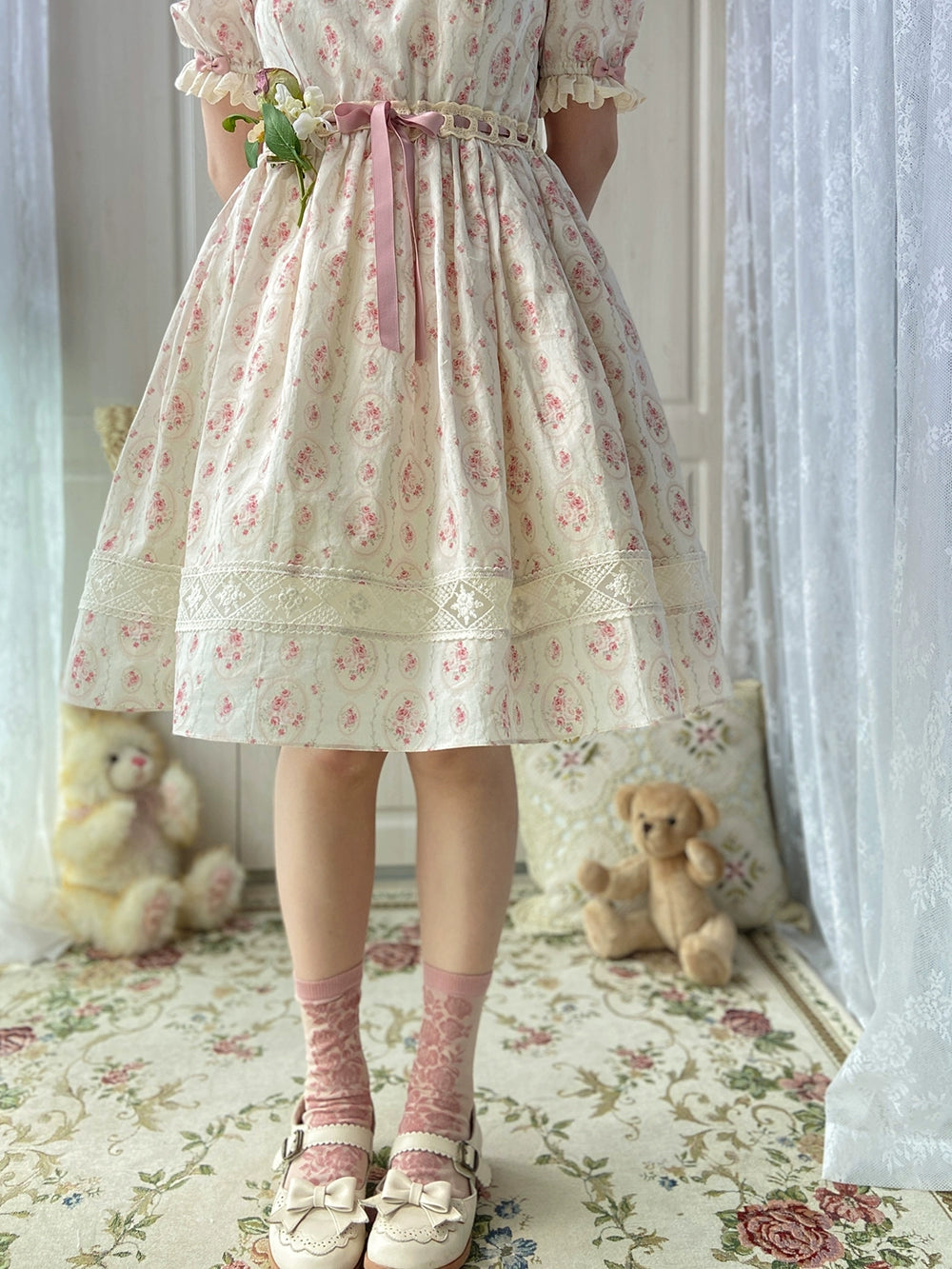 Miss Point~Customized Elegant Lolita OP Dress Cute Daily Girl Short Lolita Dress 35670:519478
