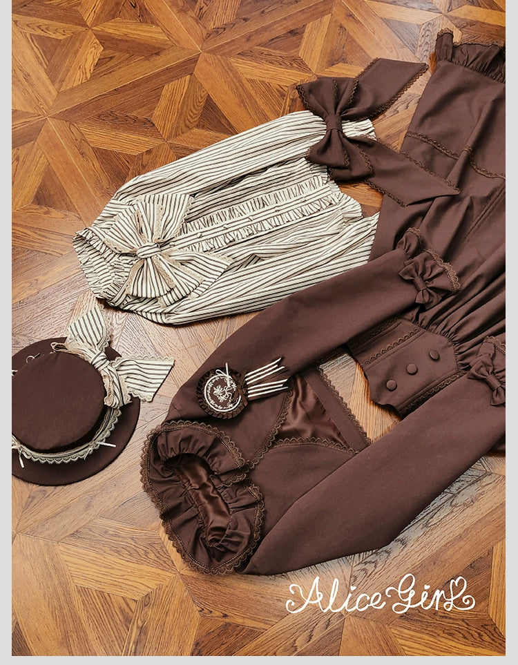 Alice Girl - Duke of Victoria - Classic Lolita SK & Overskirt Set 44092:794951