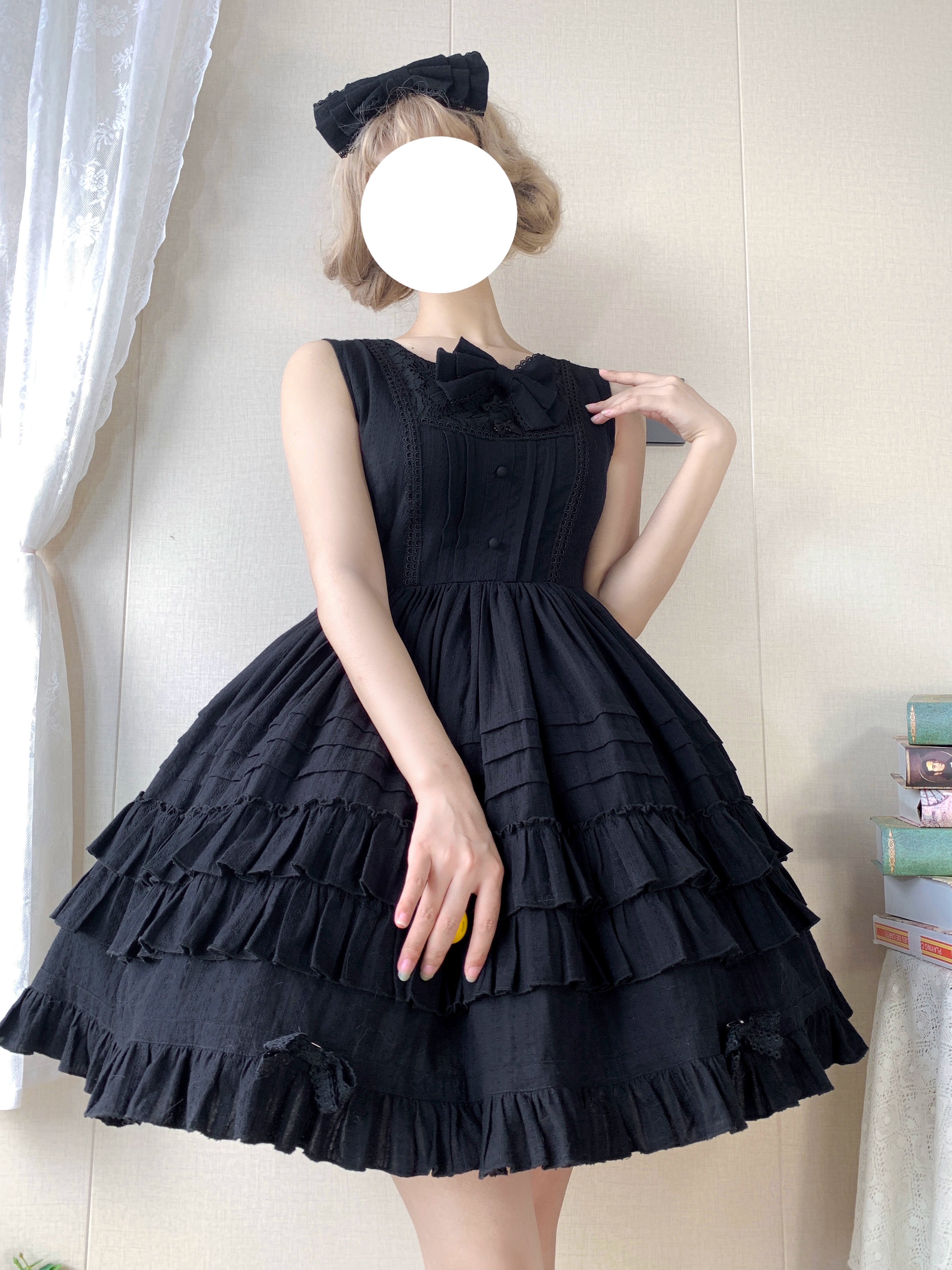Strawberry Witch - Elegant Lolita Jumper Dress Solid Color JSK