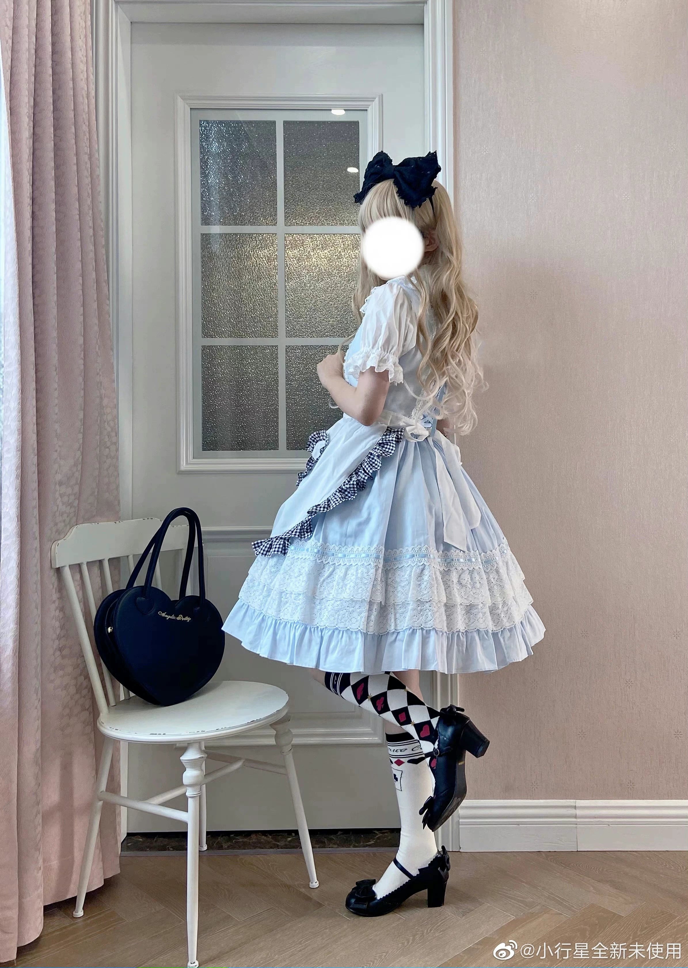 Yukines Box - Daily Lolita Cotton Asymmetric Print Socks