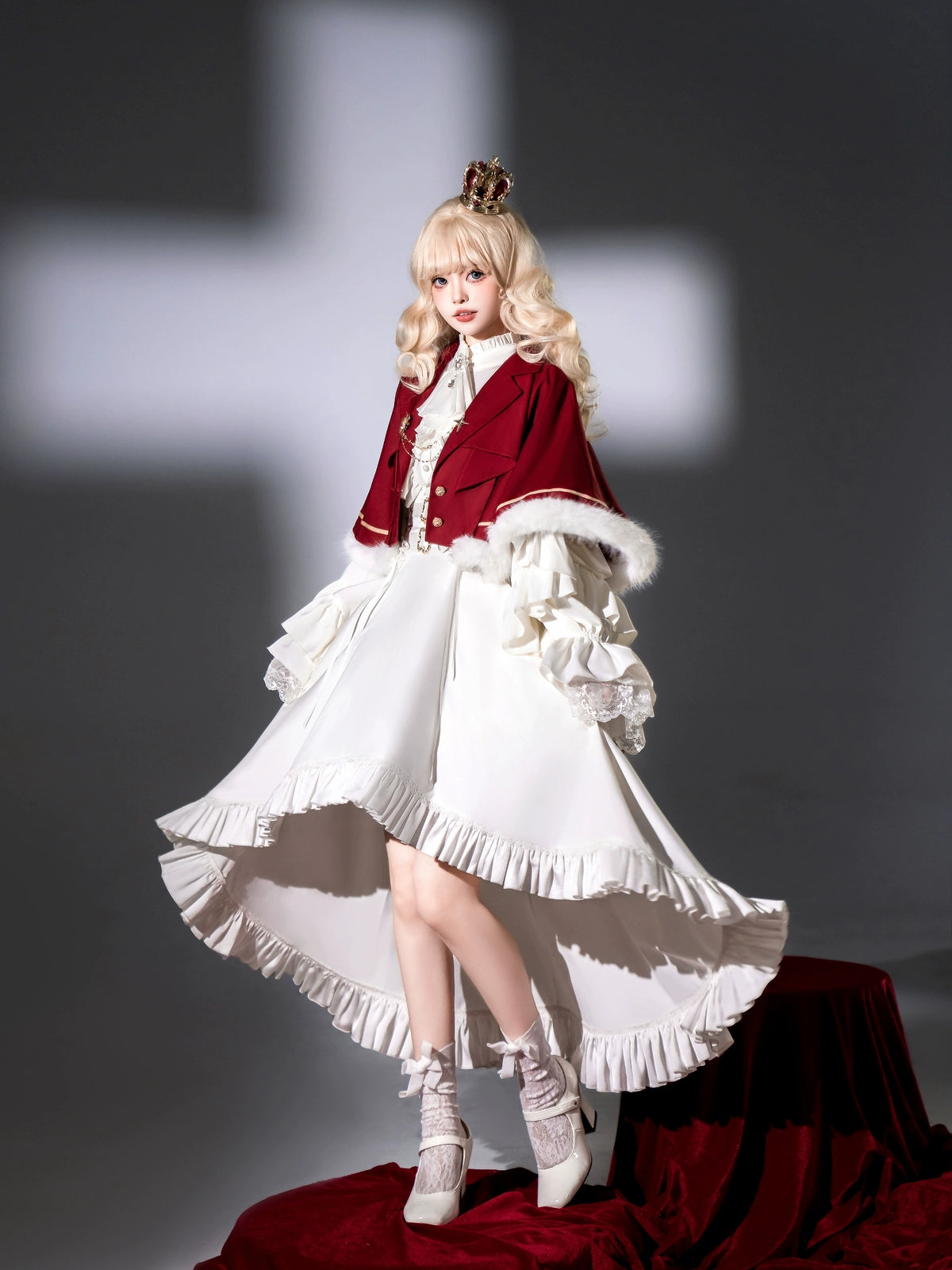 Every Page of The Poem - Night & Day Sonata - Ouji Lolita Princess Sleeve Shirt & Pants Set 44254:800338
