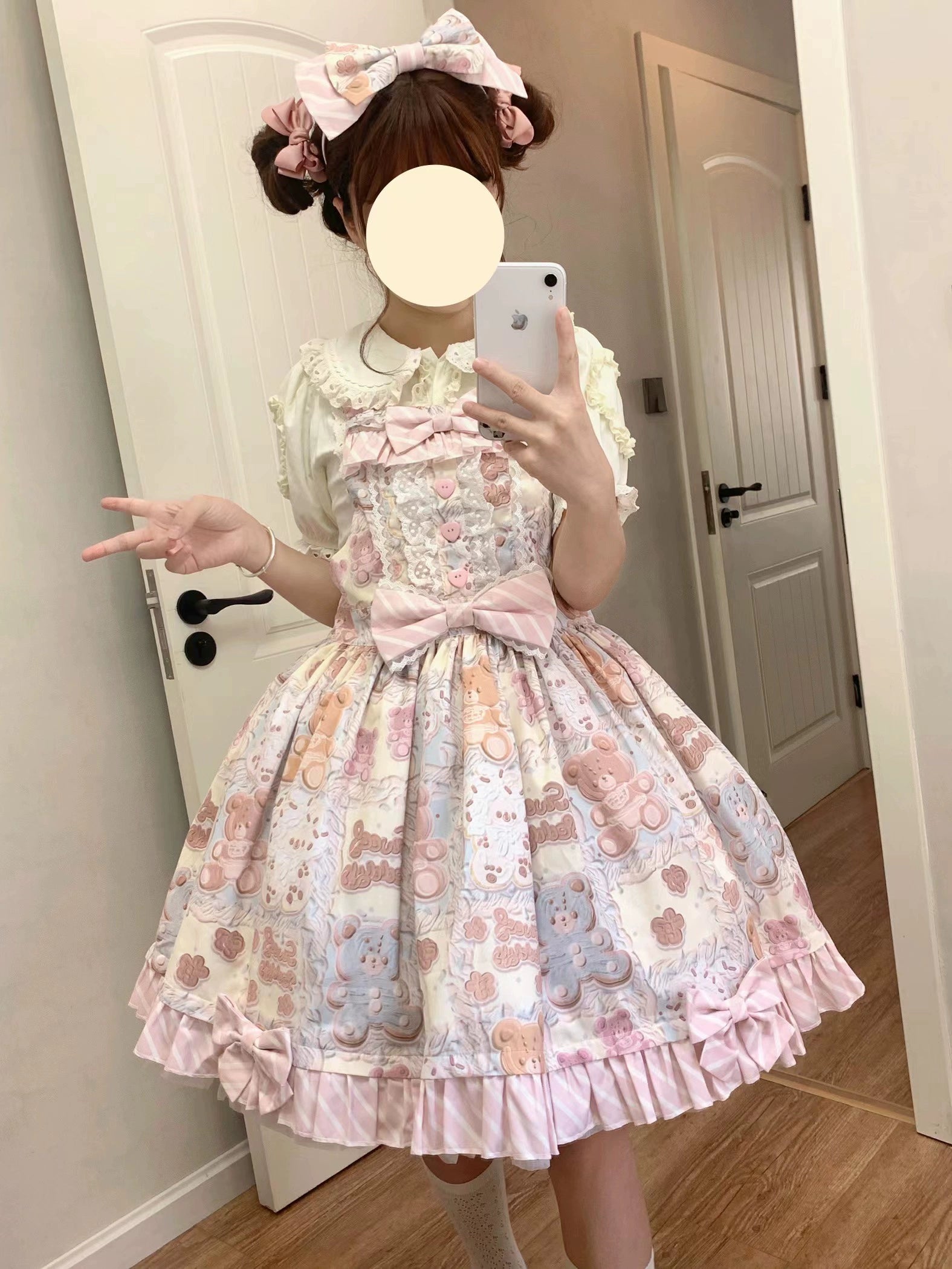 Akiyama Future Studio - Kawaii Little Bear Lolita Salopette Daily Lolita JSK