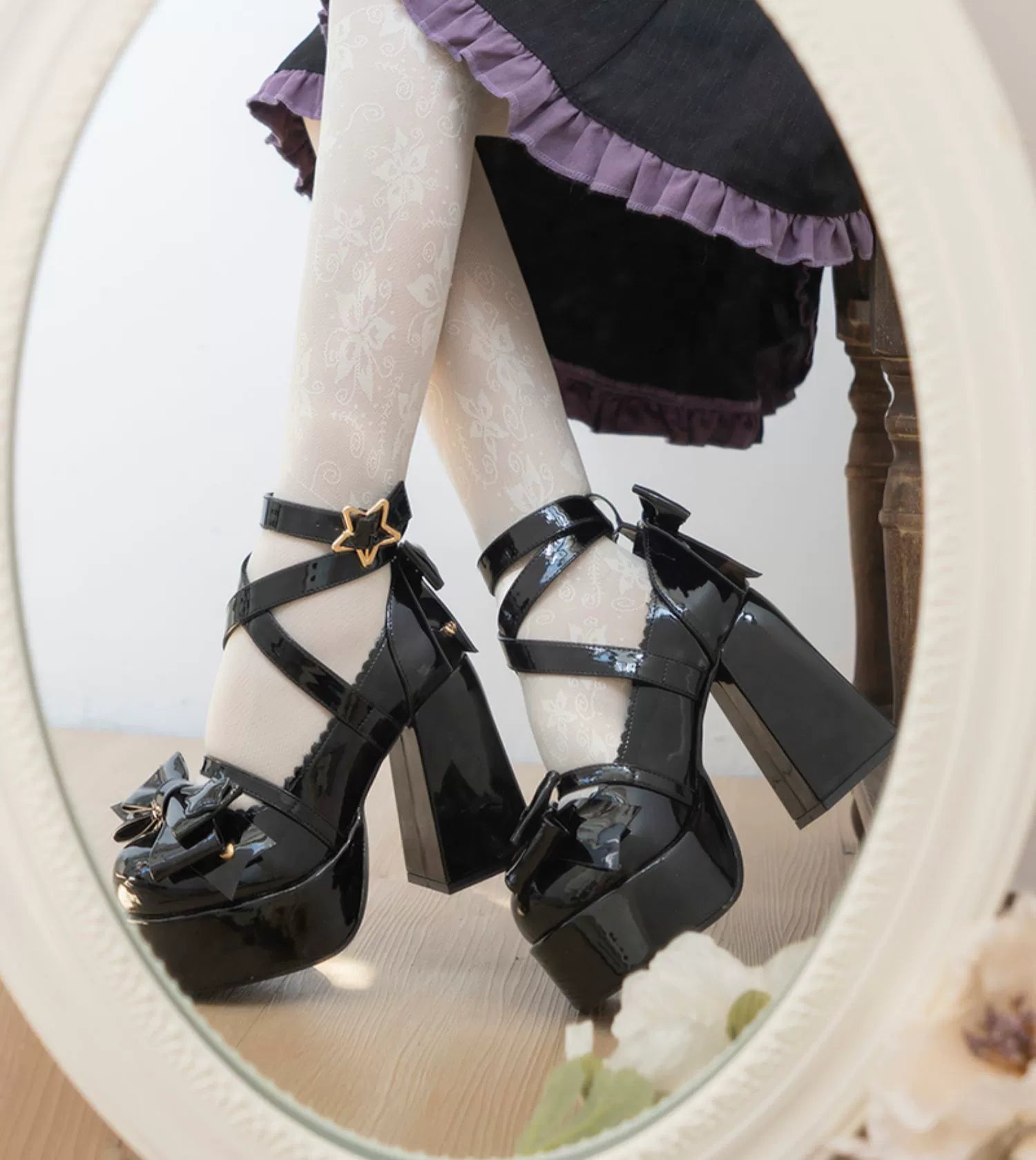 Beauty Bunny~Star Prayer~Kawaii Lolita Shoes Round Toe Summer Heels 32706:446688