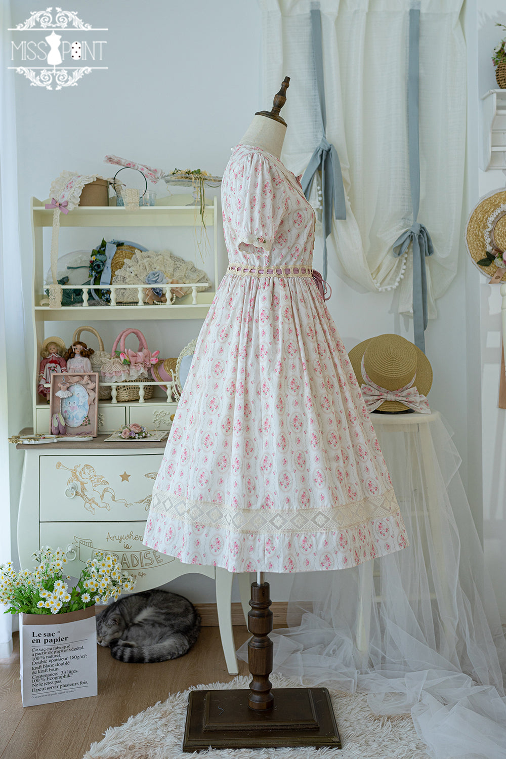 (Buyforme)Miss Point~Happy Summer Elegant Lolita Floral OP Dress