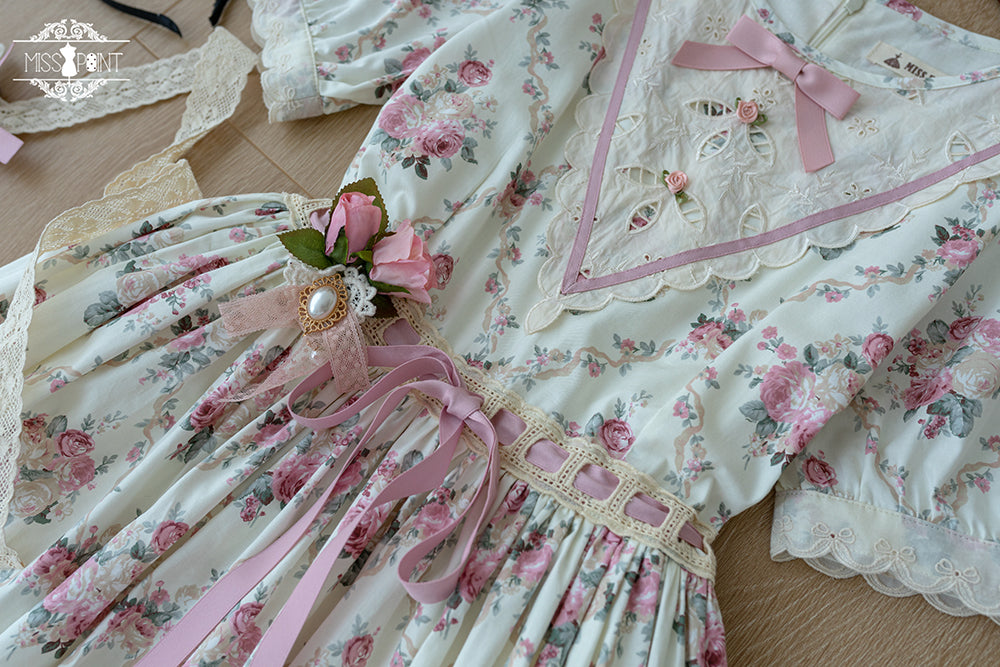 (Buyforme)Miss Point~Happy Summer Elegant Lolita Floral OP Dress 17704:244774