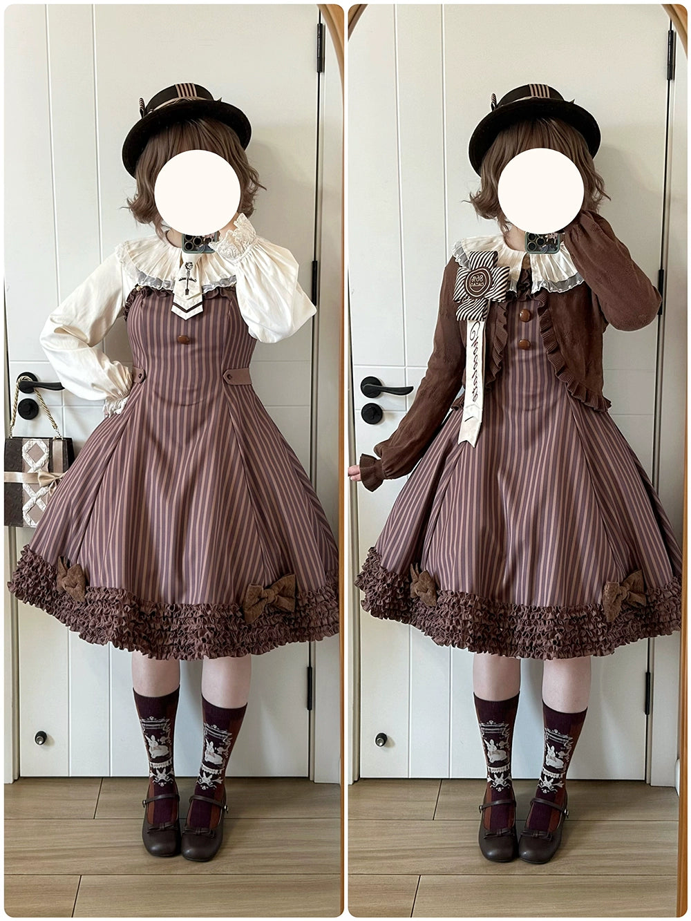 Miss Point - Classic Lolita JSK Customized Stripe Lolita Dress 40842:680998