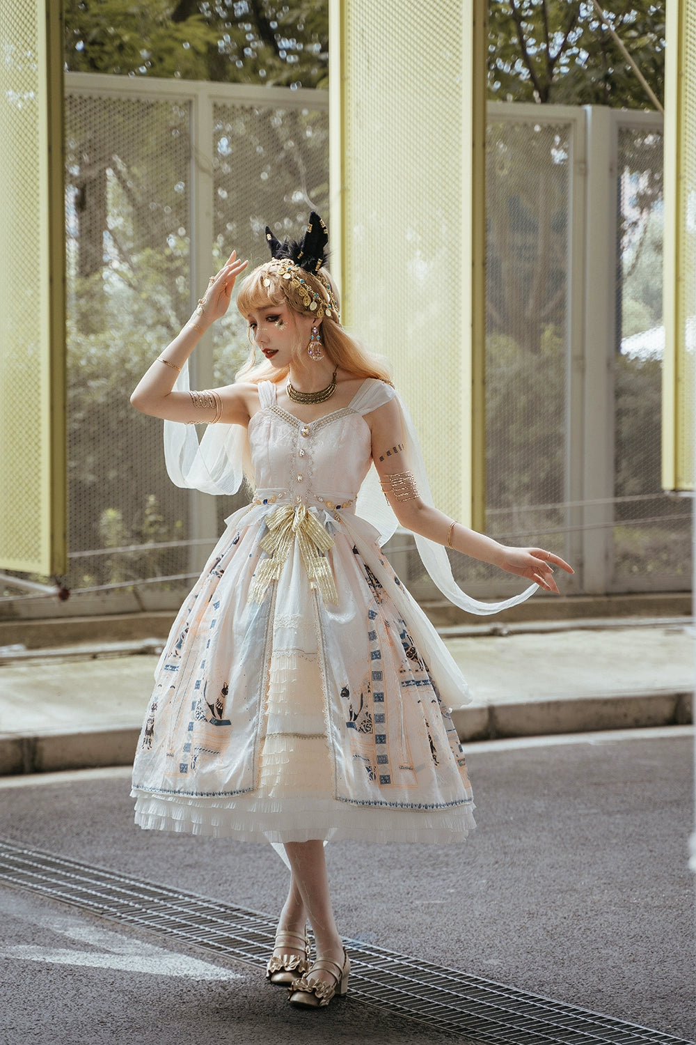 Miss Point~Dusk Best~Egyptian Lolita Dress Set Gorgeous JSK (2XL L M S XL XS) 38348:585846