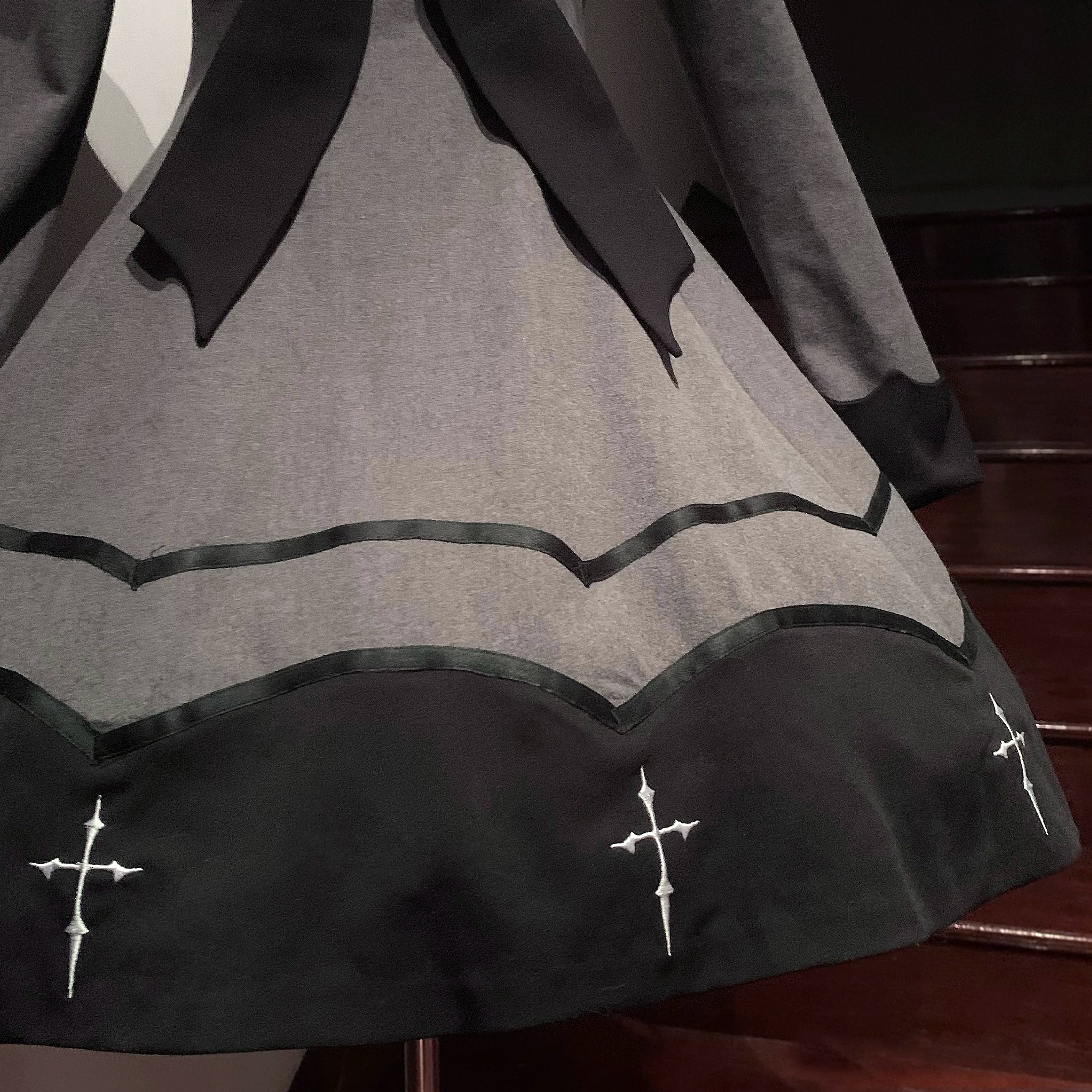 Polaris Lolita - Vampire Princess - Bat-Inspired Halloween Gothic Lolita OP Dress 43386:774888