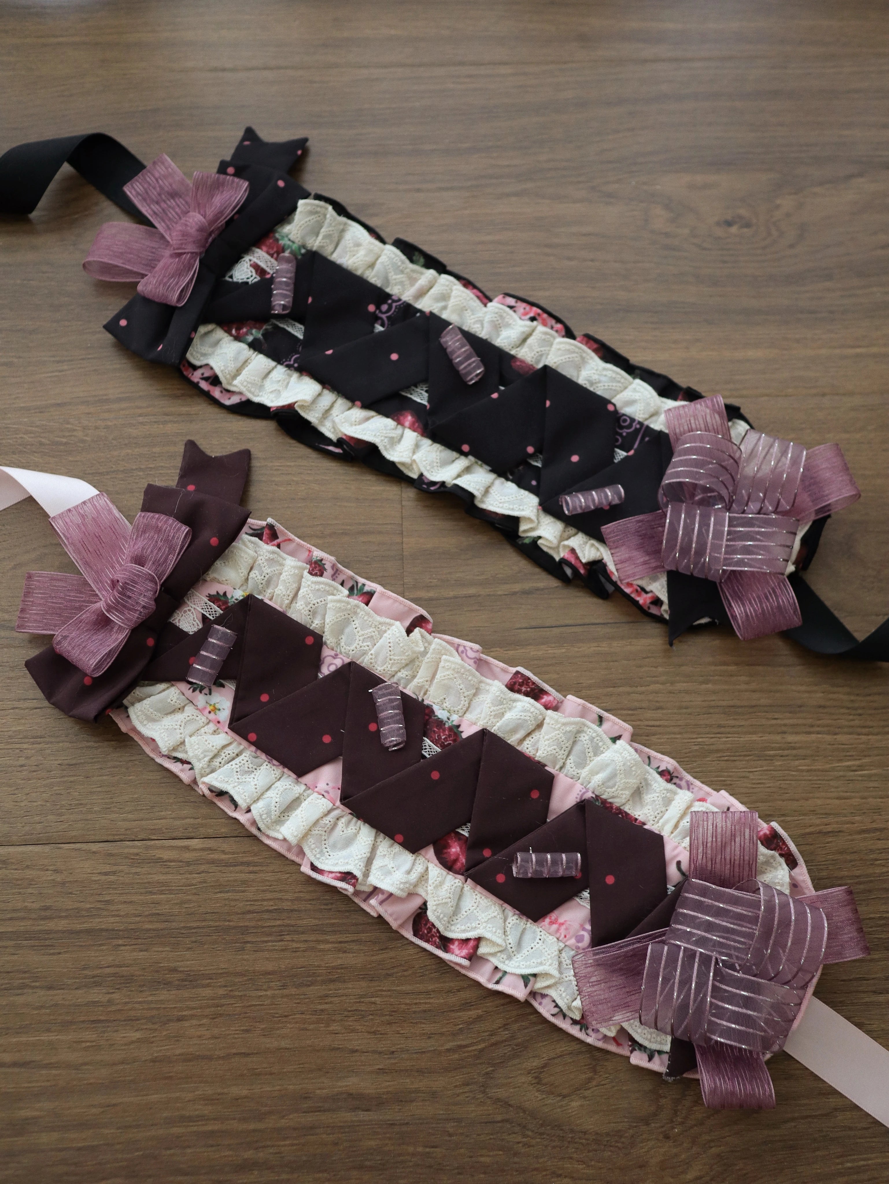Dark Berry Fairytale - Cotton Sweet Lolita Strawberry Printed OP & JSK Dress 45629:856417