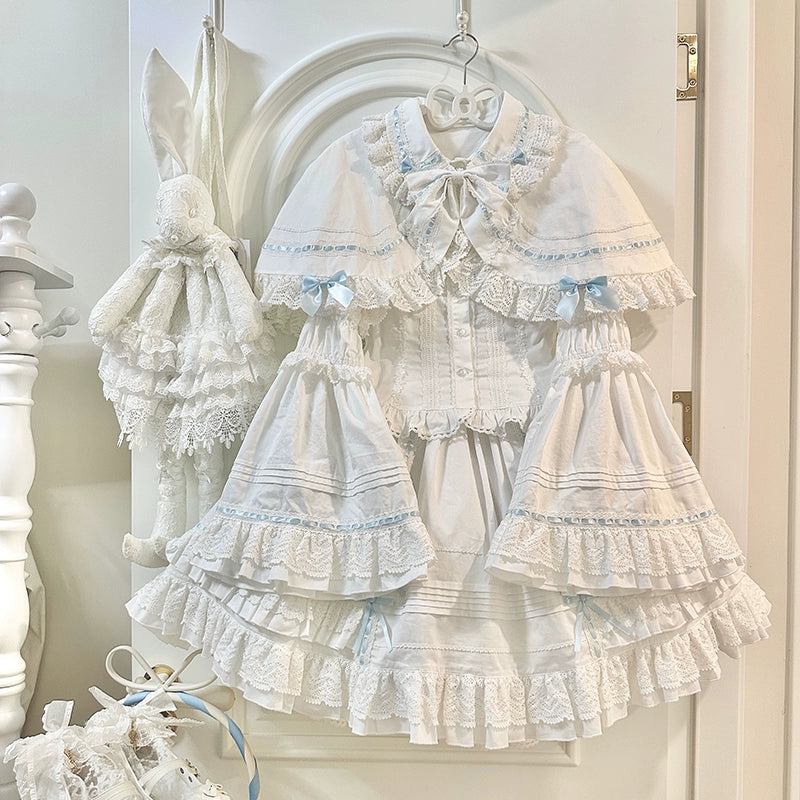 AerialCat - Praying Snowfall - Old School Lolita Skirt Suit Cape Princess Sleeve Shirt 39180:615672