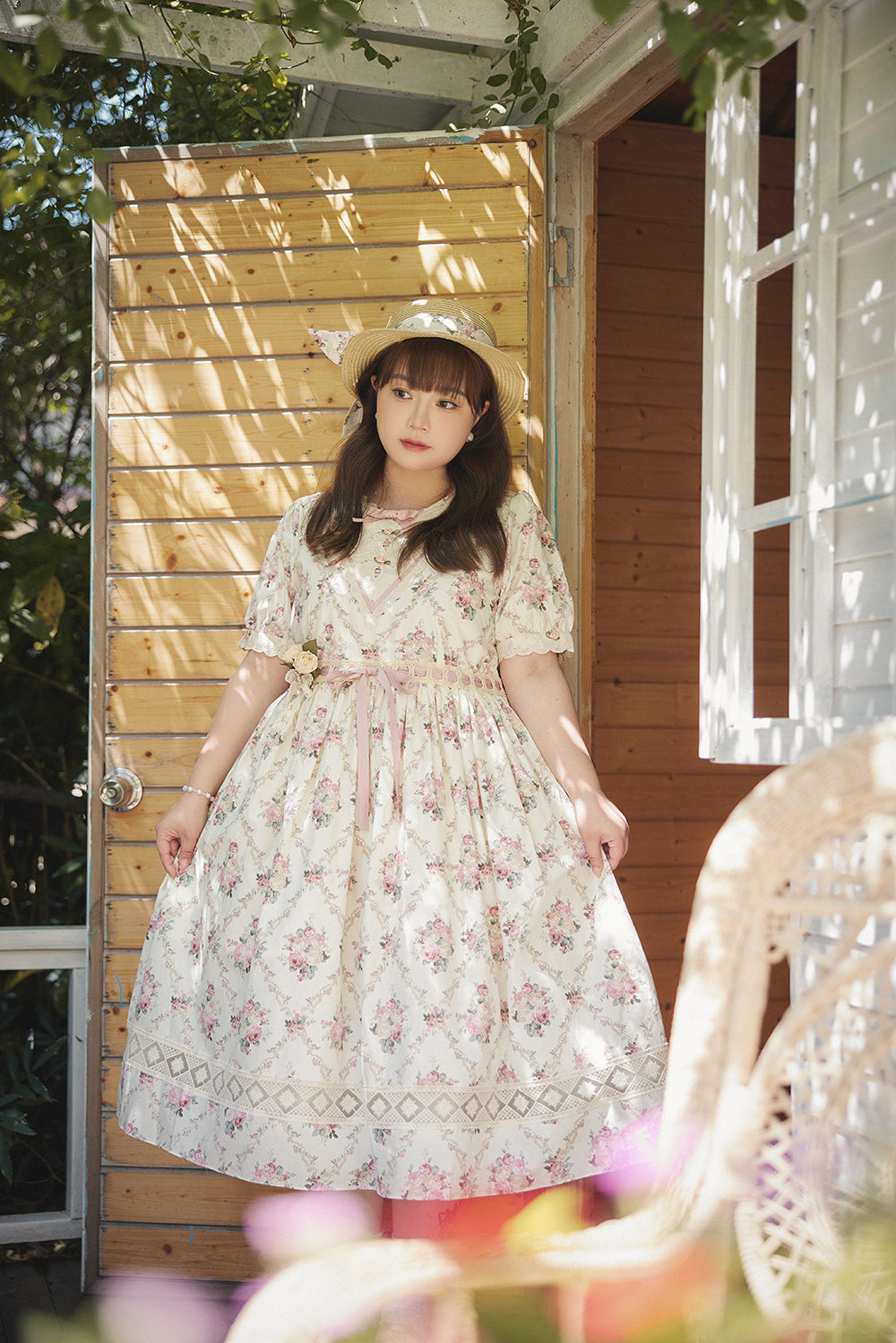 (Buyforme)Miss Point~Happy Summer Elegant Lolita Floral OP Dress 17704:244756