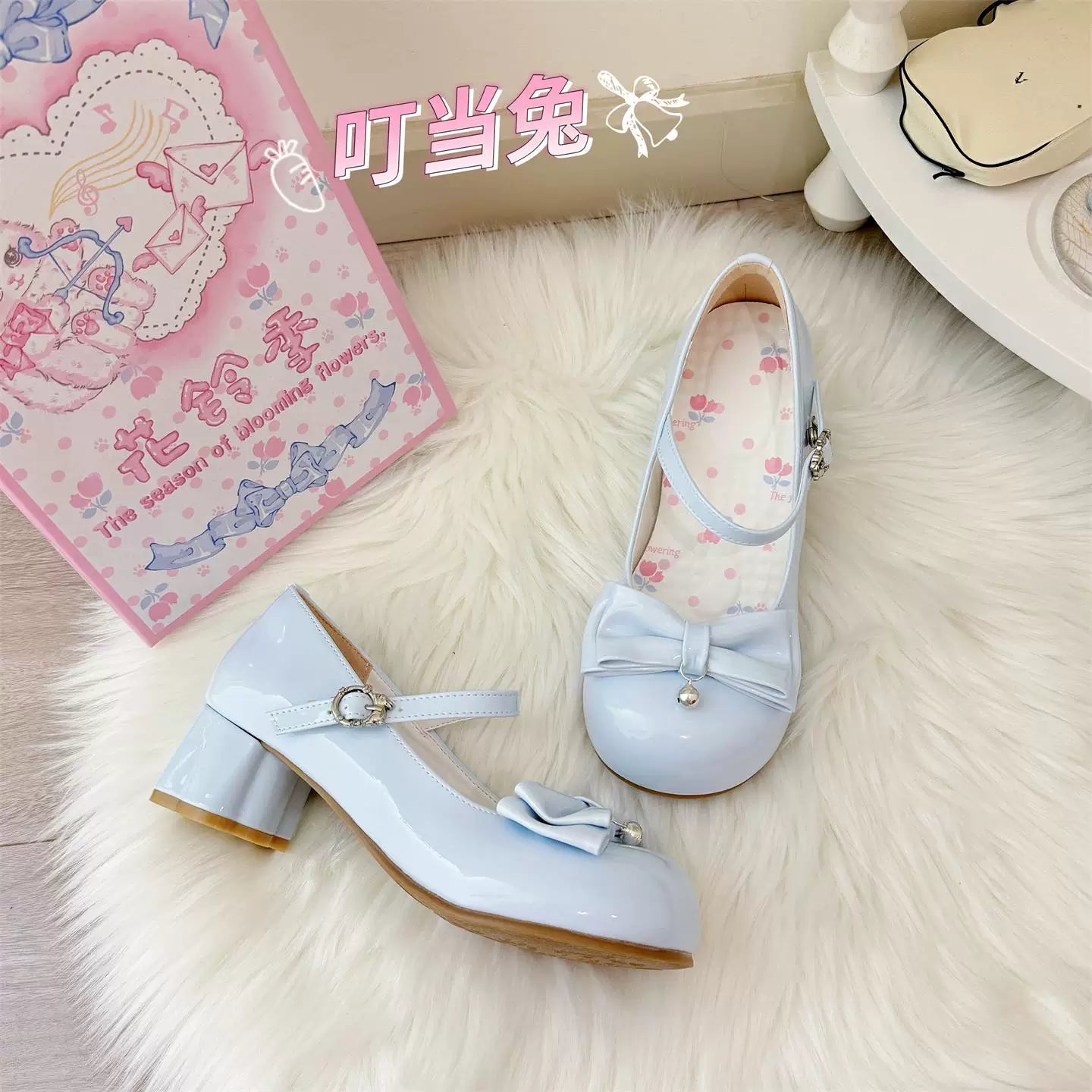Dingbell Bunny - Sweet Lolita Round Toe Shoes, Cat Paw Heel 45672:858029