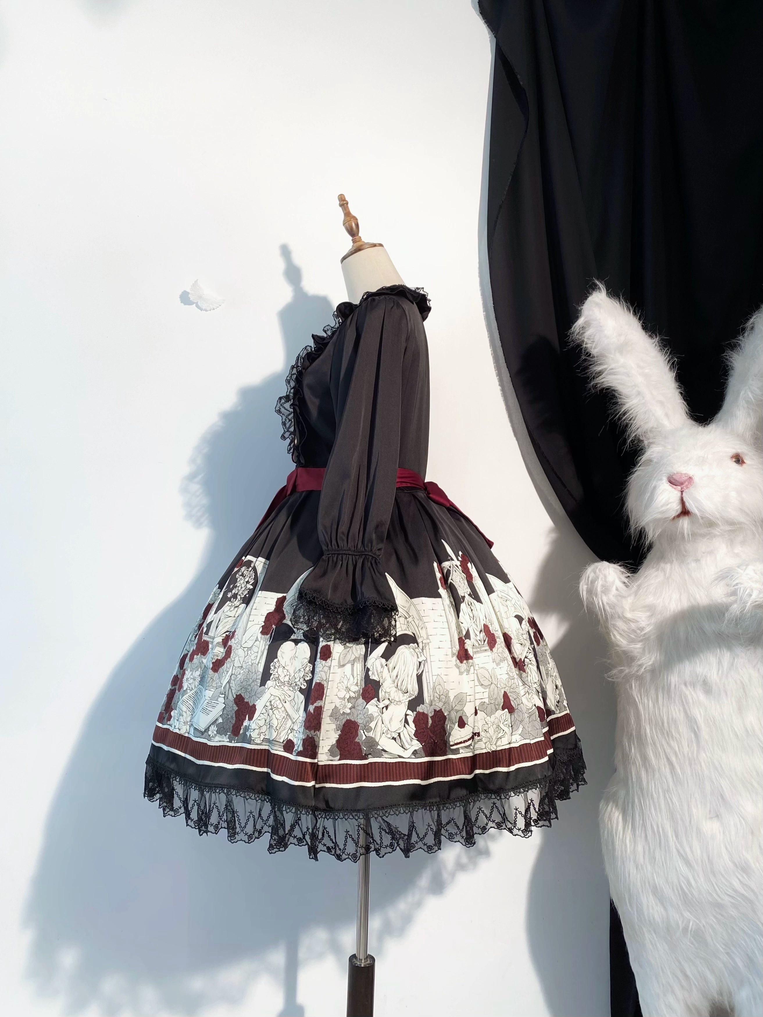 Caged Bird Hotel~Alice~Kawaii Lolita Dress OP Dress Sleepwear 38124:580346