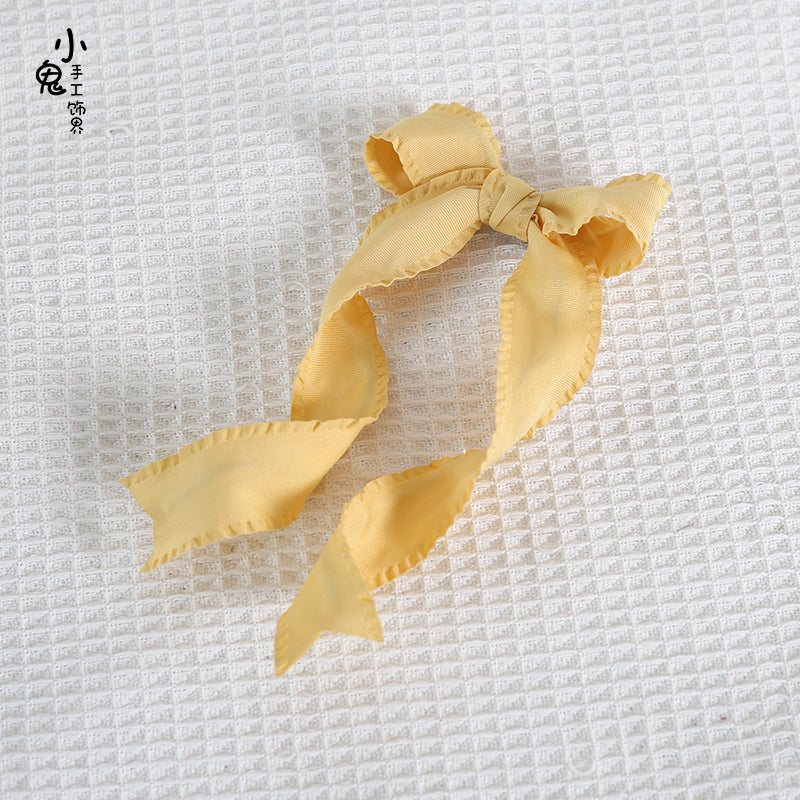 Xiaogui - Cosplay Double Ponytail Spiral Lolita Hair Clips yellow (single one)