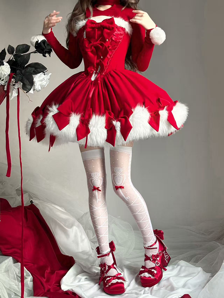 Sakura Oath - Sweet Lolita Chunky Heel, 3D Floral Decoration 44458:809005