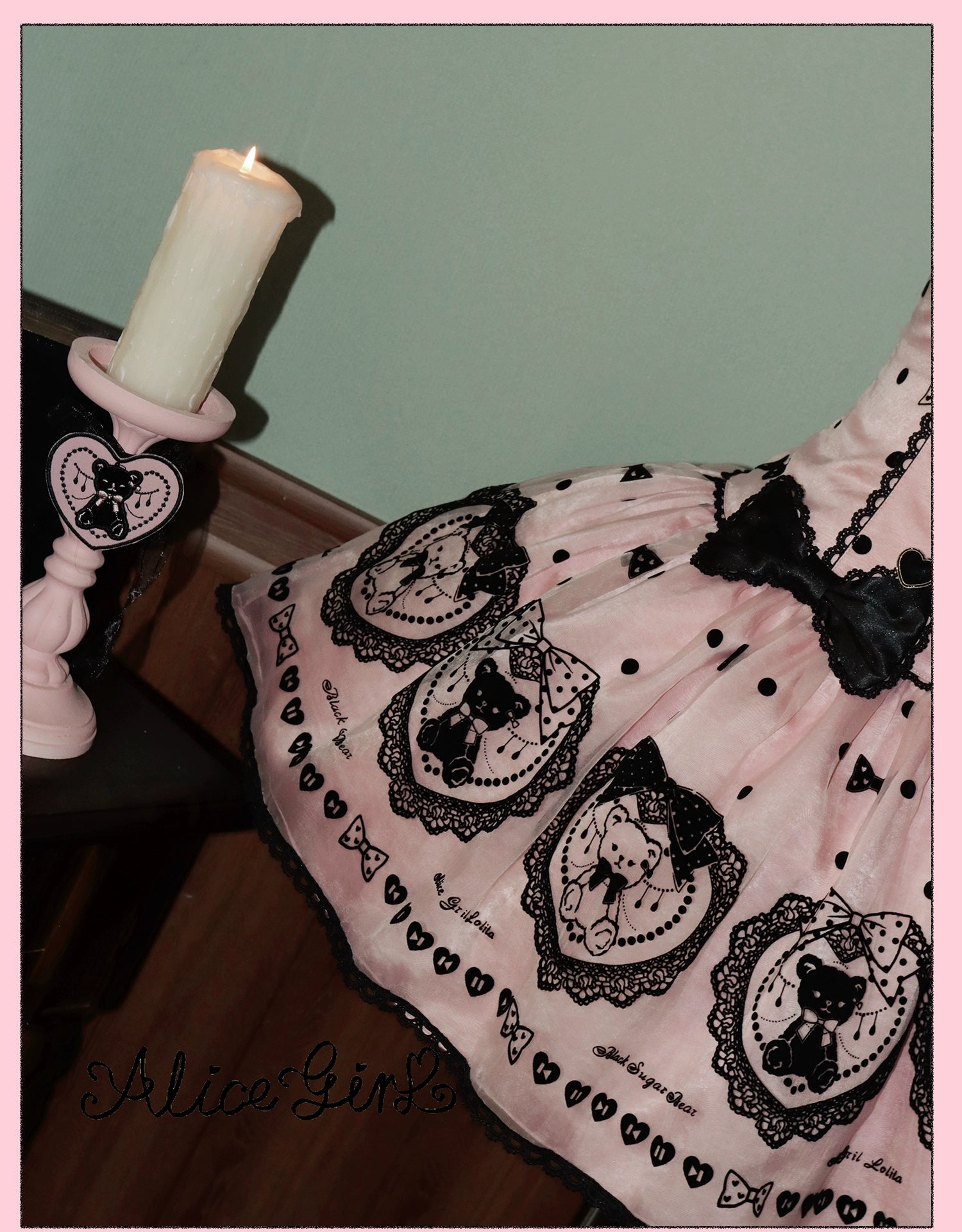 Alice Girl - Brown Sugar Bear - Printed Sweet Lolita Dress, Multiple Styles 43697:783312
