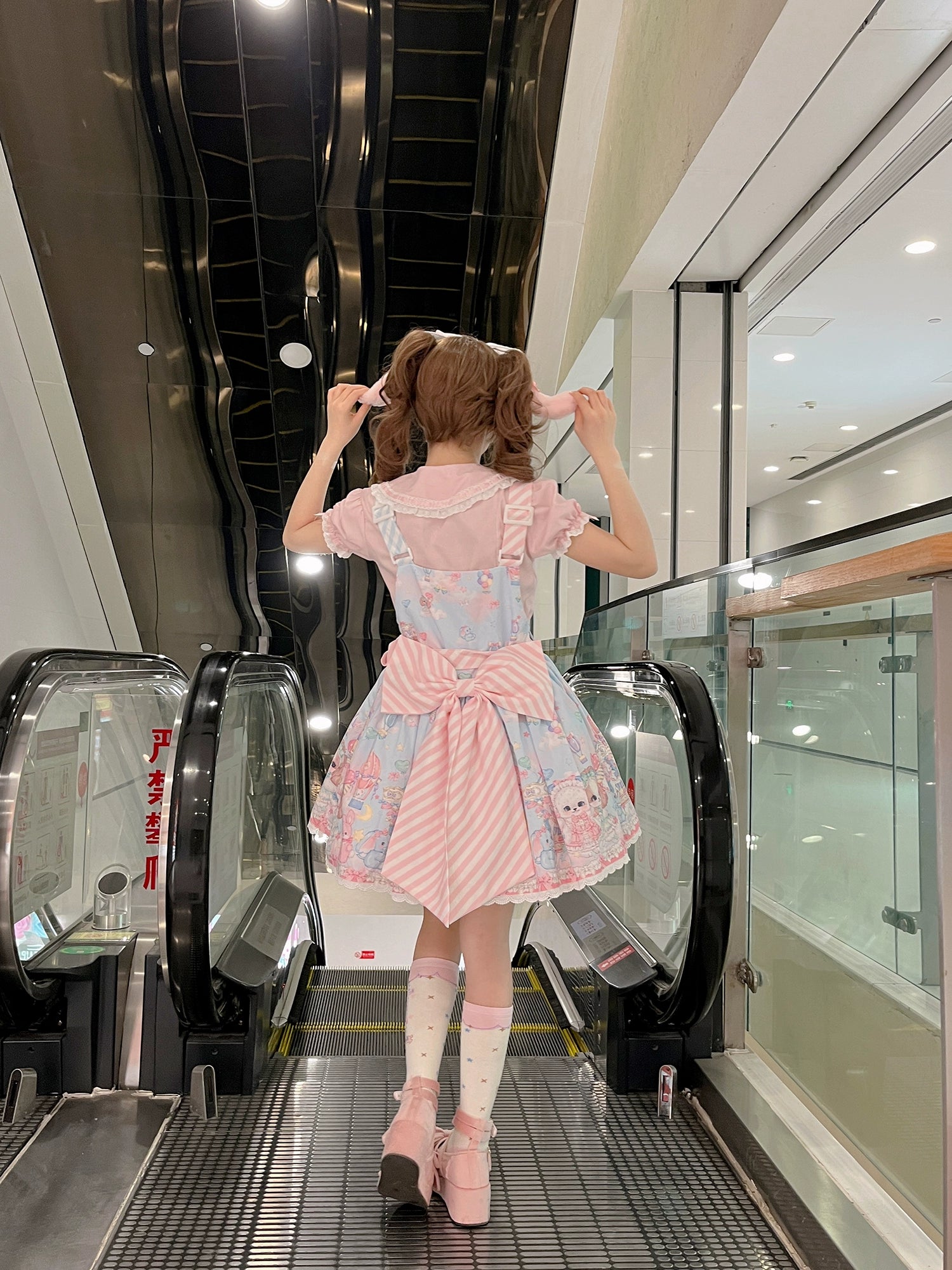 DreamWhale - Puppy Parks - Sweet Lolita Kawaii Puppy Lolita Salopette
