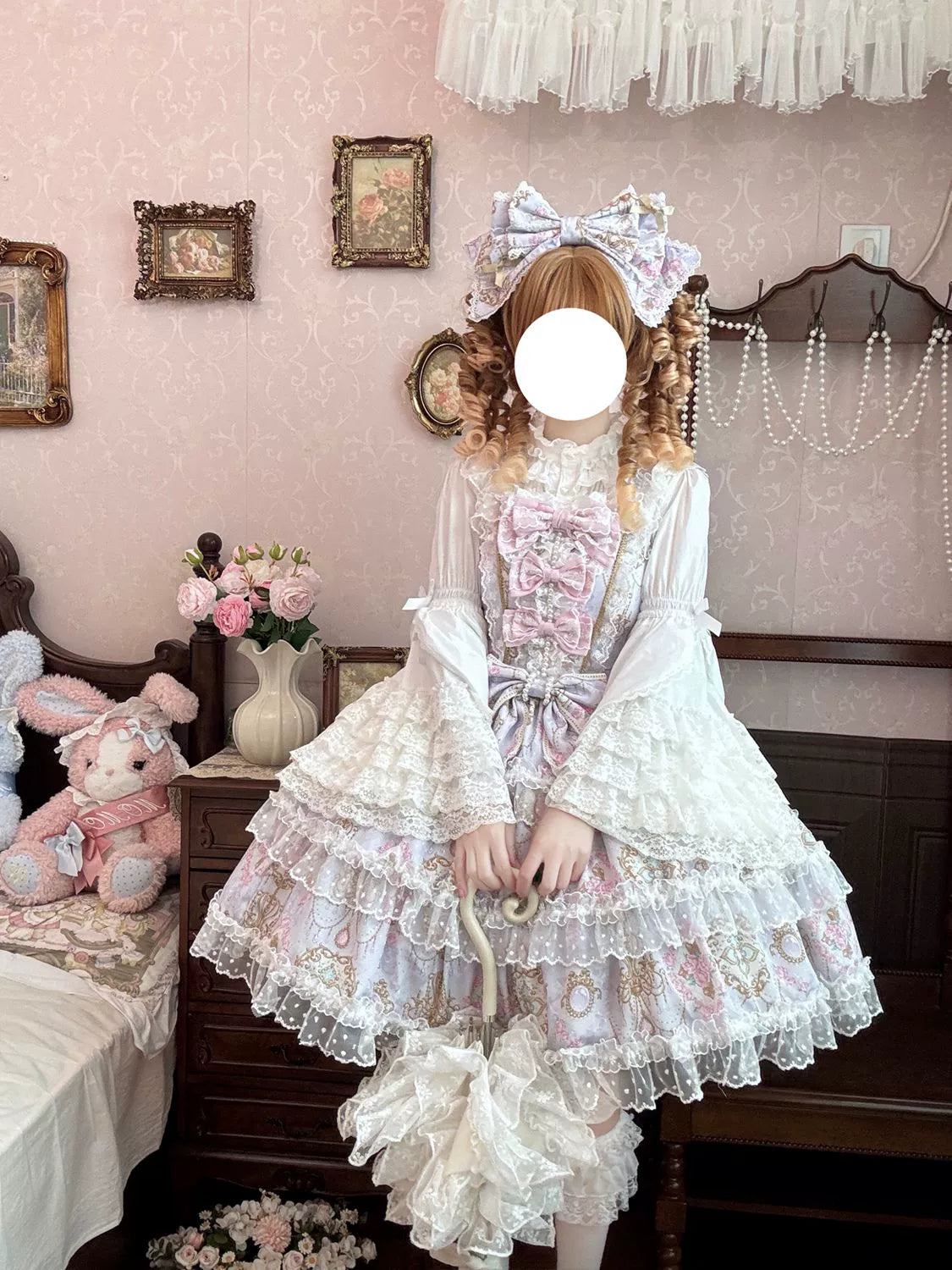 Hanguliang - Candelabra Ode - Doll-like Sweet Lolita JSK Dress, Side Zipper 44097:795872
