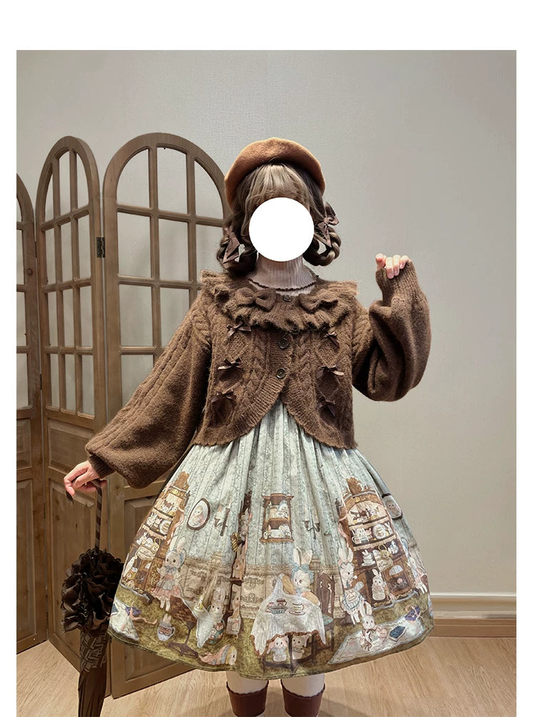 Napoleon Pastry - Sweet Lolita Cardigan, Detachable Bows