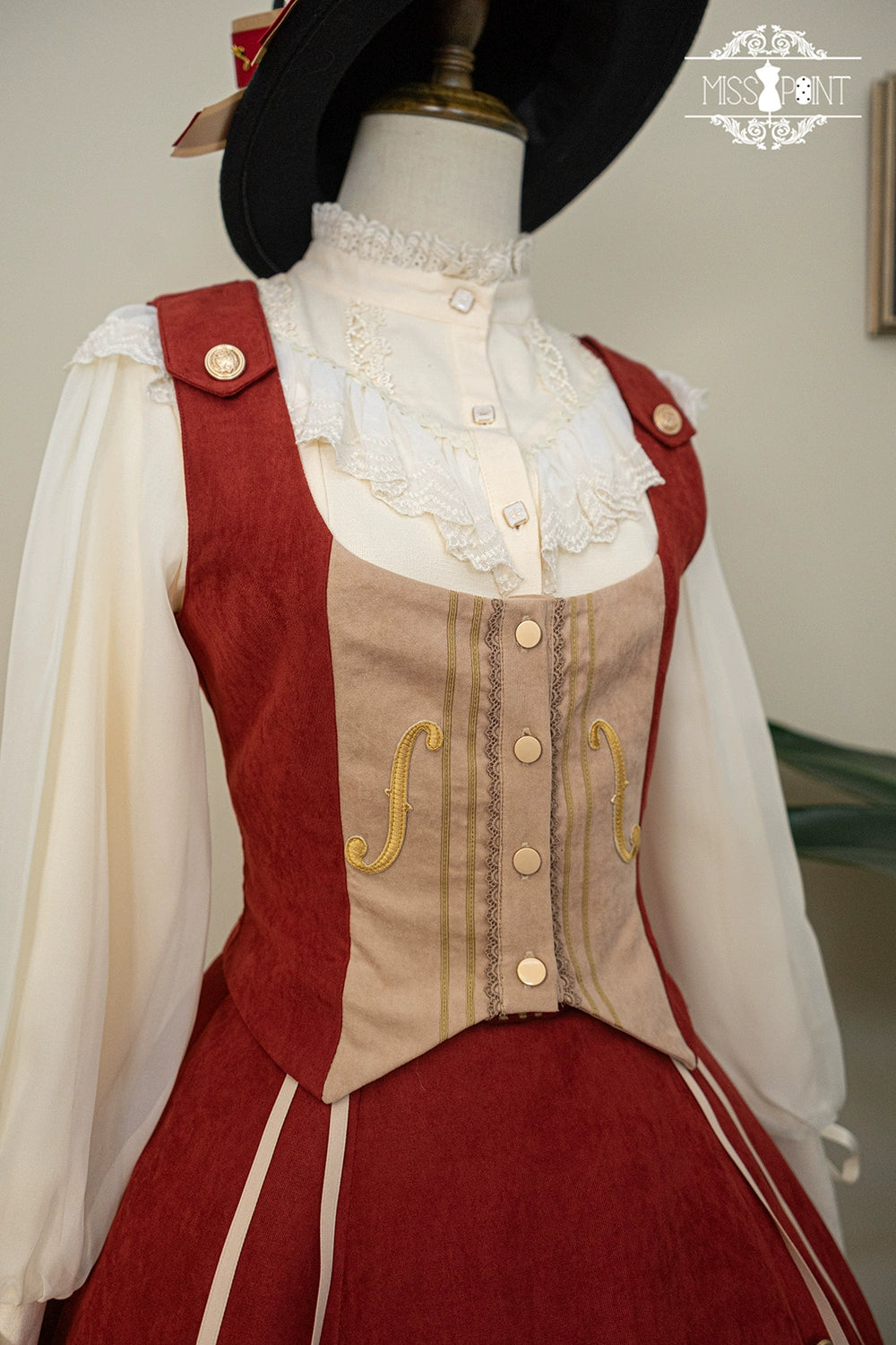 Miss Point~Golden Movement~Elegant Lolita Waistcost Short Vest Customized 32244:381030