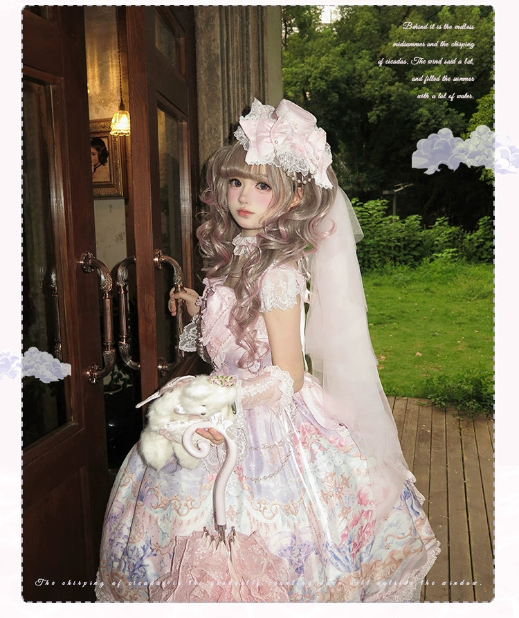 Mengfuzi - The Sea of Dreams - Halter Neck Sweet Lolita JSK Dress