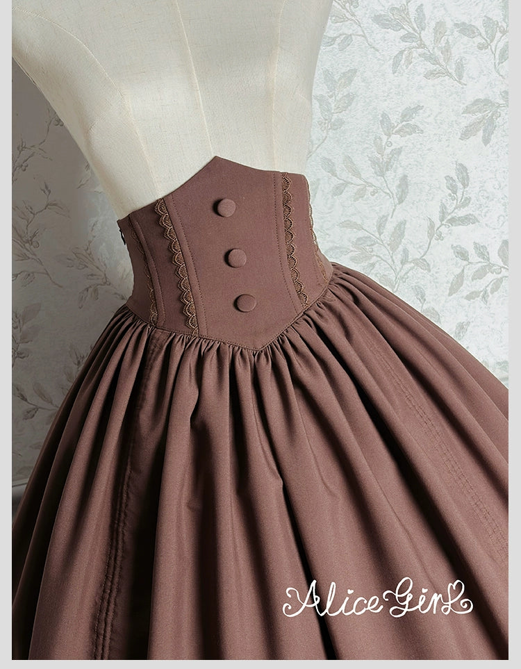 Alice Girl - Duke of Victoria - Classic Lolita SK & Overskirt Set 44092:794967