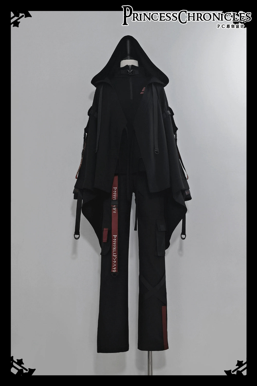 Princess Chronicles - Nameless Blade - Waste Soil Ouji Lolita Slim Black Pants 34566:462218