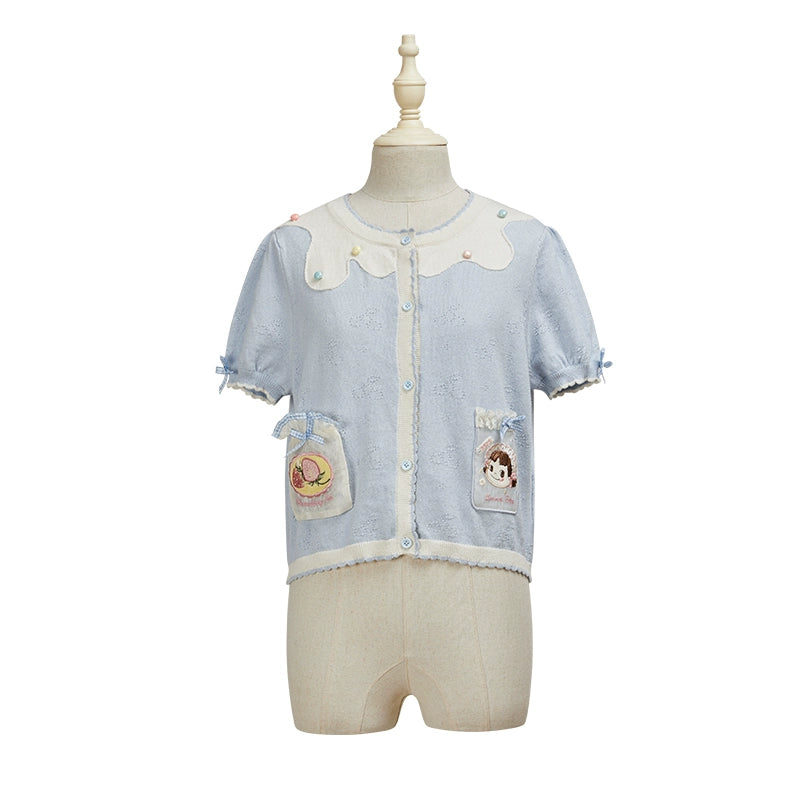 Summer Fairy~IP Collab Kawaii Lolita Dresses OP Home Wear Salopette Cardigan SK (L M S XL XS) 38660:598124