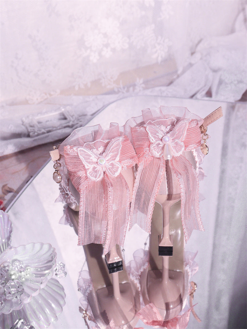 Ximeng Lolita~Deep Sea Hospital~Plus Size Wedding Lolita Bridal Shoes Customized Heels 42696:749737