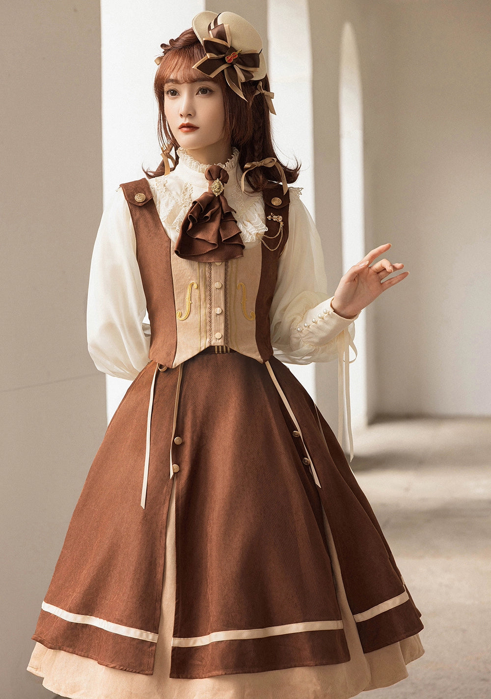 Miss Point~Golden Movement~Elegant Lolita Waistcost Short Vest Customized 32244:381098