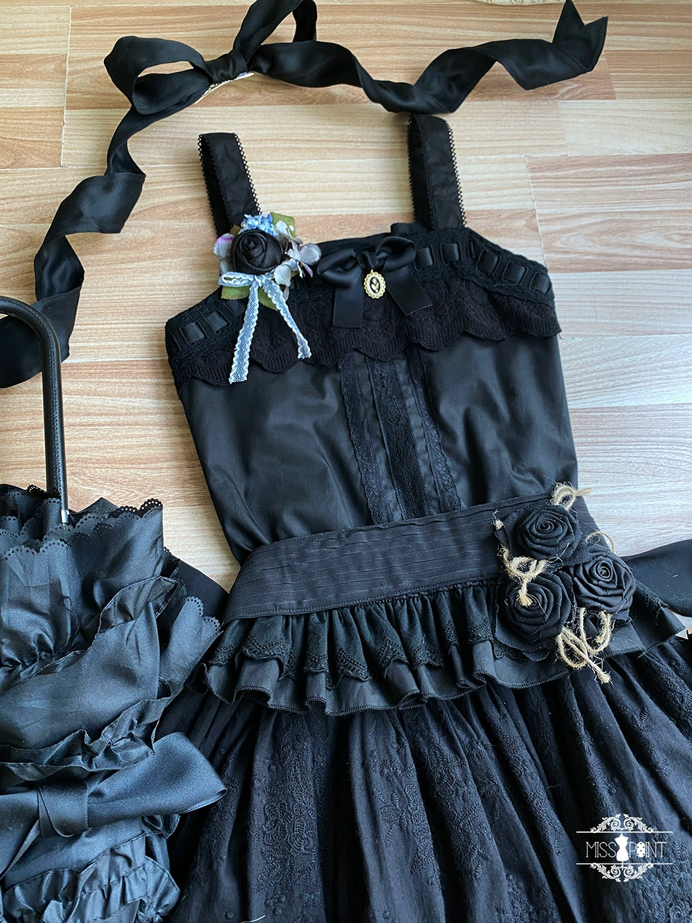 Miss Point~Forest Waltz~Cotton Lolita Camisole Embroidered Cami Top 40190:651786