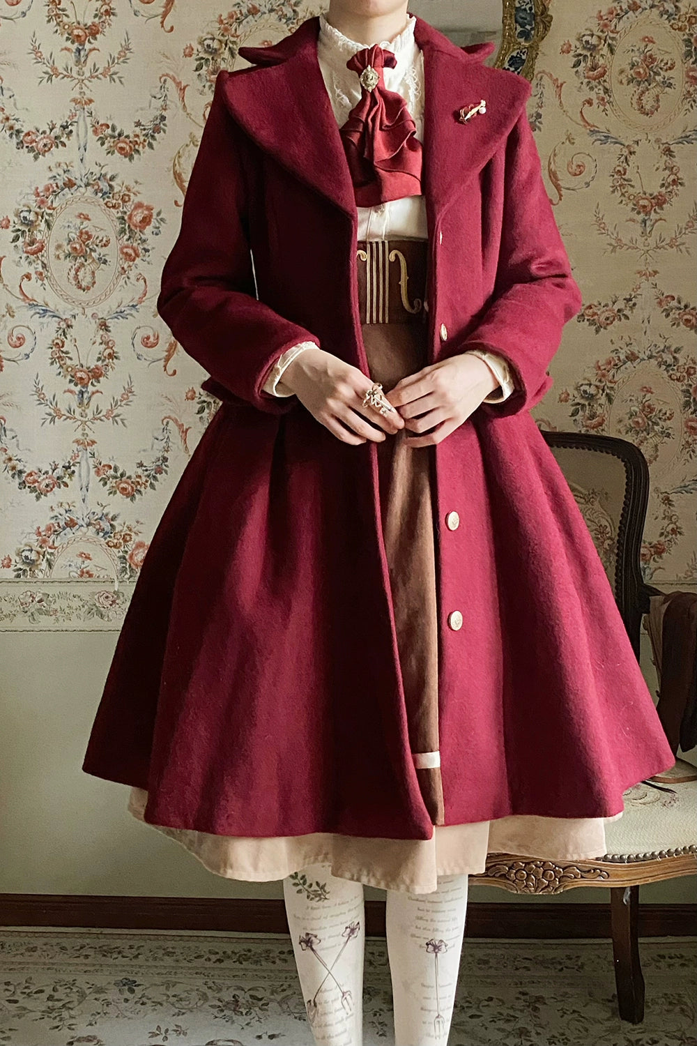 Miss Point~Golden Movement~Elegant Lolita Fishbone Skirt Customized 32242:381280